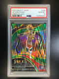 2024 Panini Select WWE #256 Je'Von Evans Green Flash Prizms PSA 10