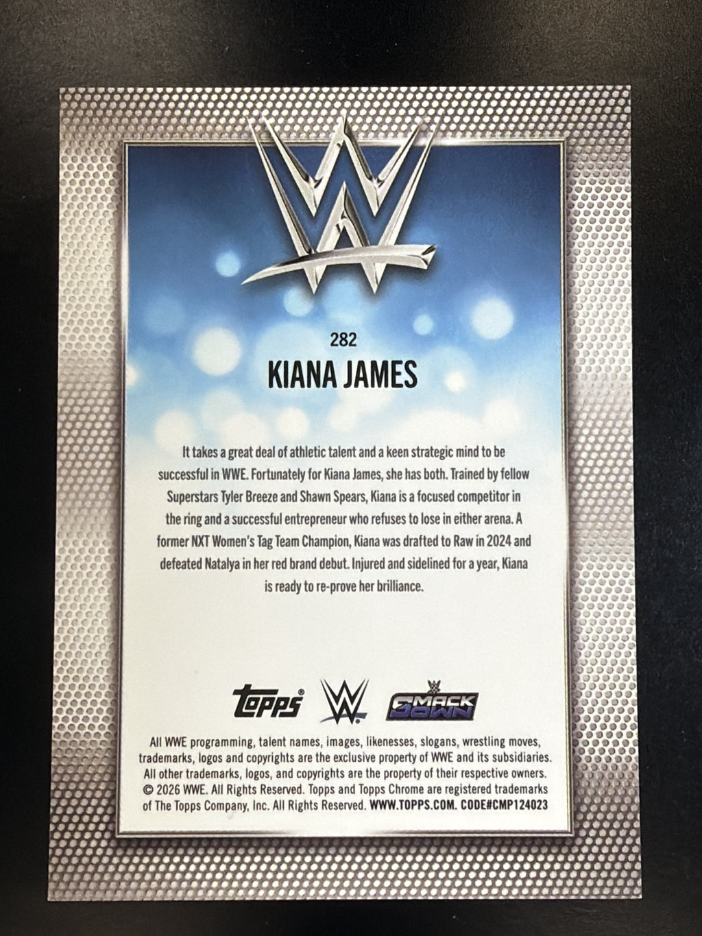 2026 Topps Chrome WWE Kiana James #282