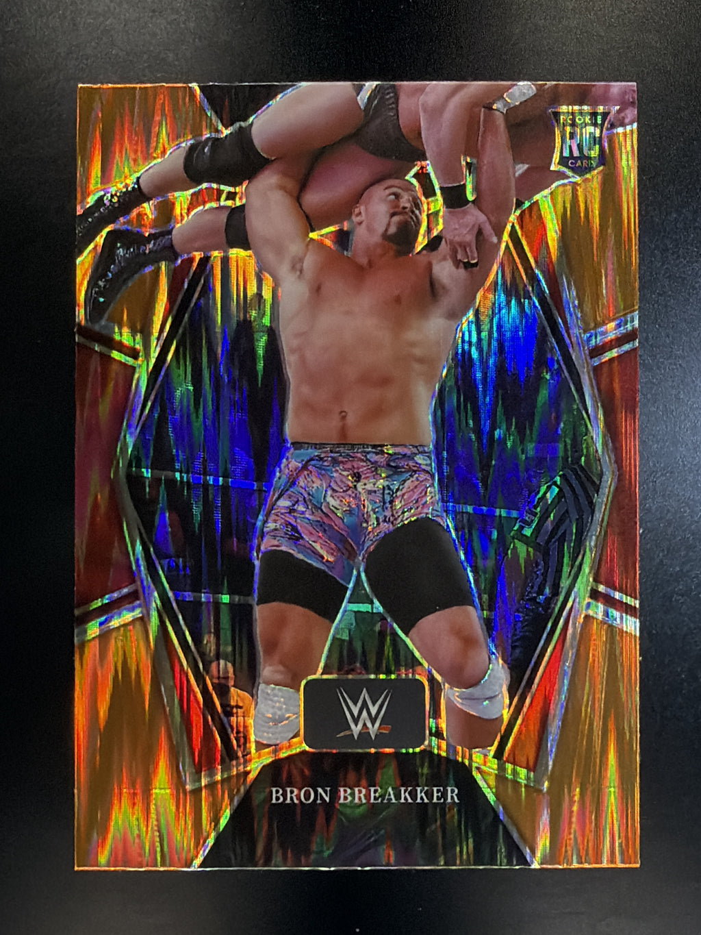 2022 Panini Select WWE #159 Bron Breakker Orange Flash Prizm