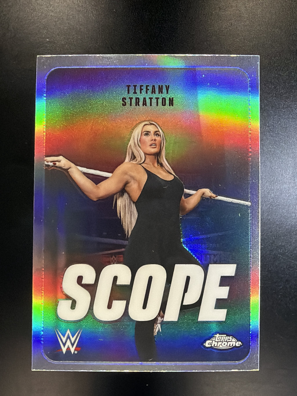 2026 Topps Chrome WWE #SCO-2 Tiffany Stratton Scope Refractor