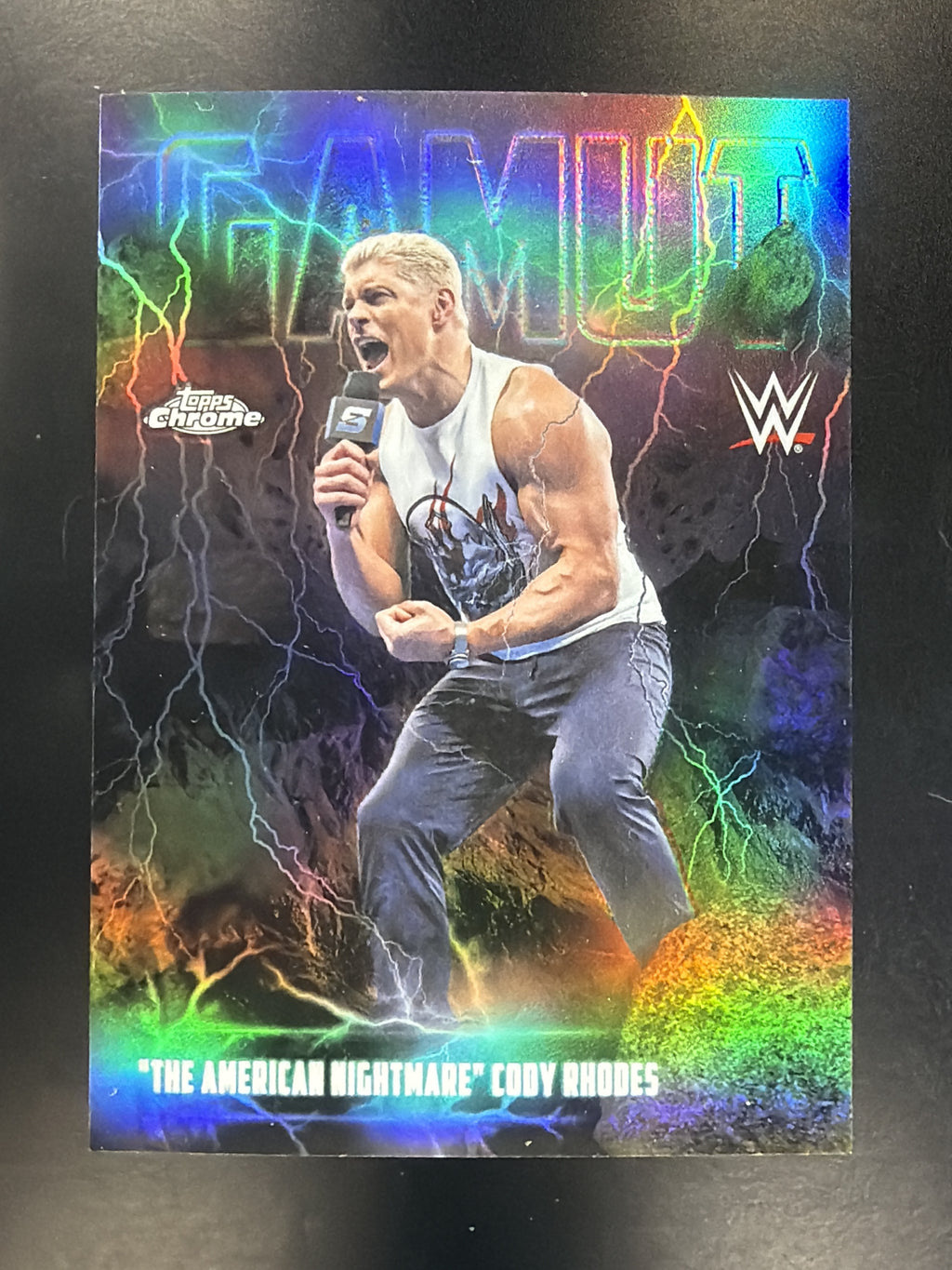 2026 Topps Chrome WWE #GAM-6 "The American Nightmare" Cody Rhodes Gamut