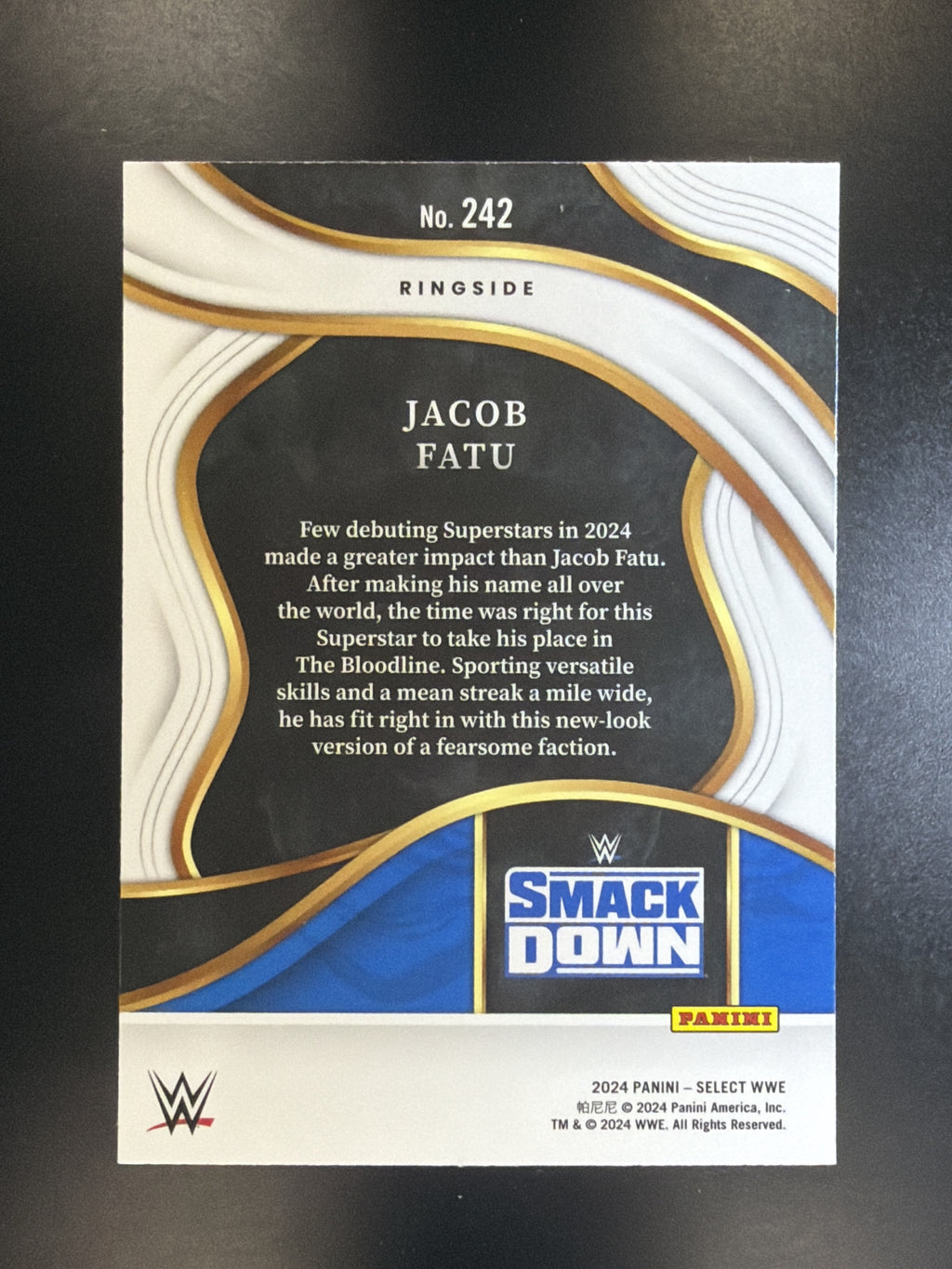2024 Panini Select WWE #242 Jacob Fatu