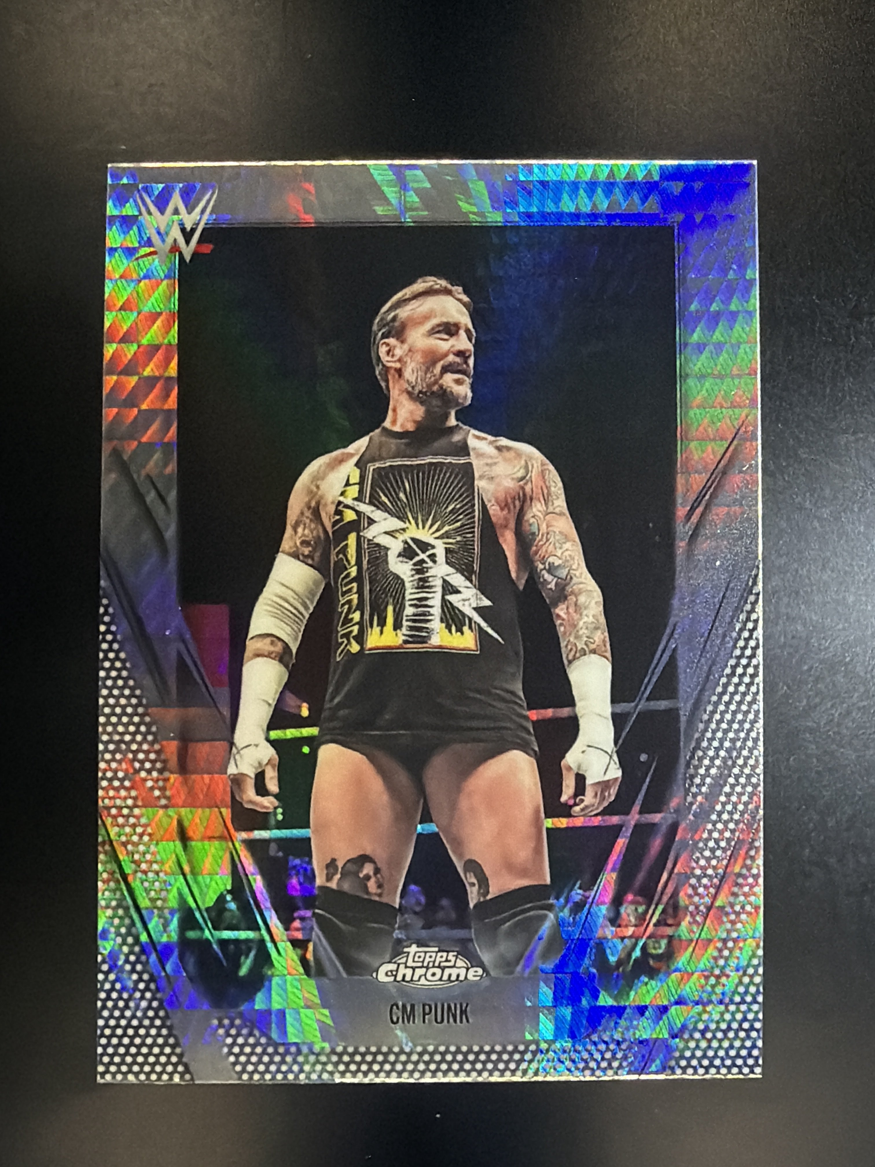 2026 Topps Chrome WWE #49 CM Punk Prism Refractor