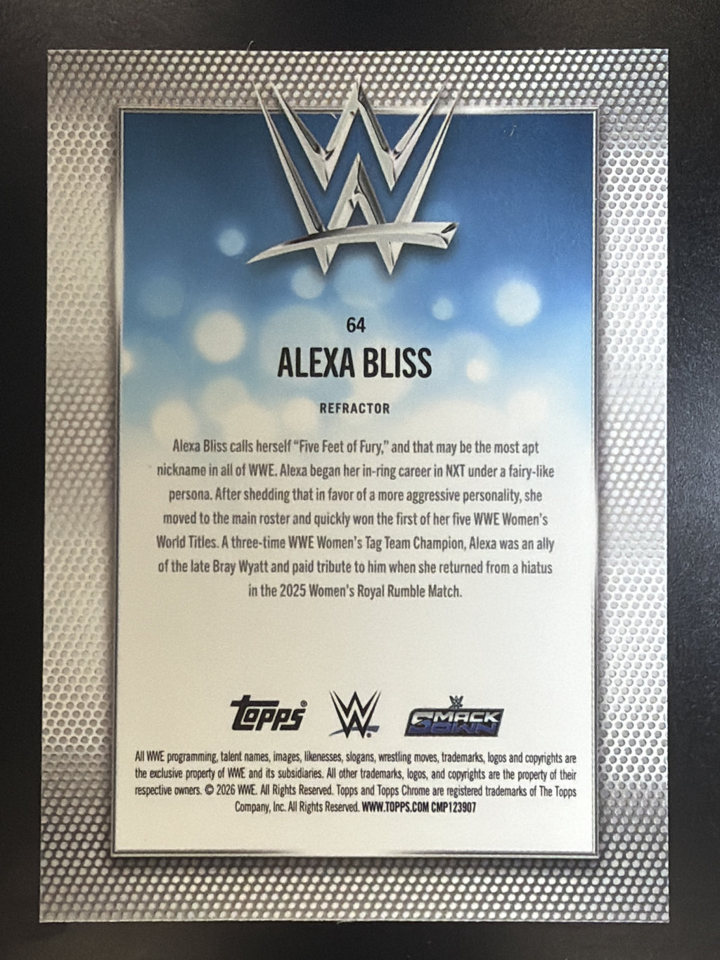 2026 Topps Chrome WWE #64 Alexa Bliss Refractor
