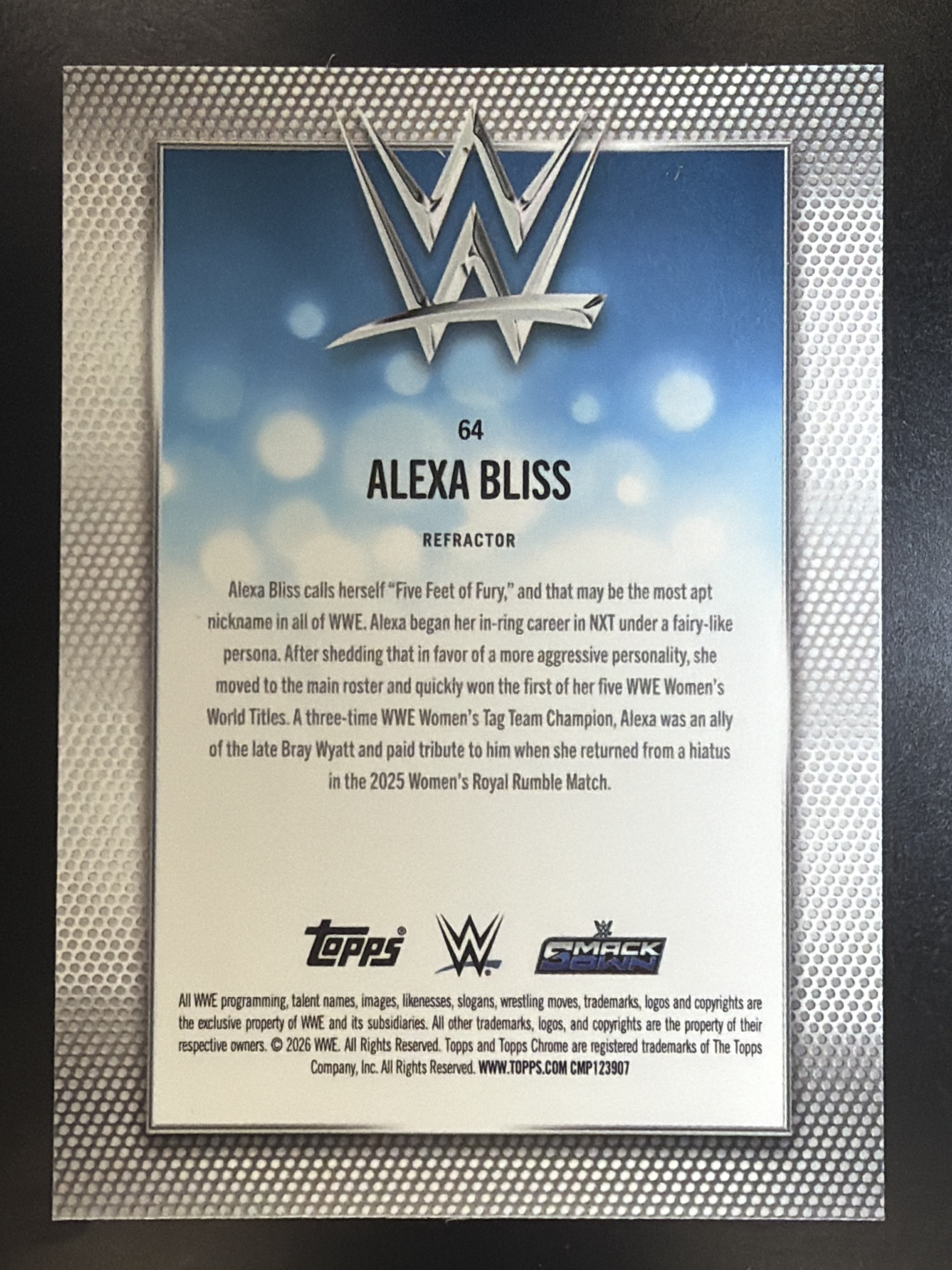 2026 Topps Chrome WWE #64 Alexa Bliss Refractor