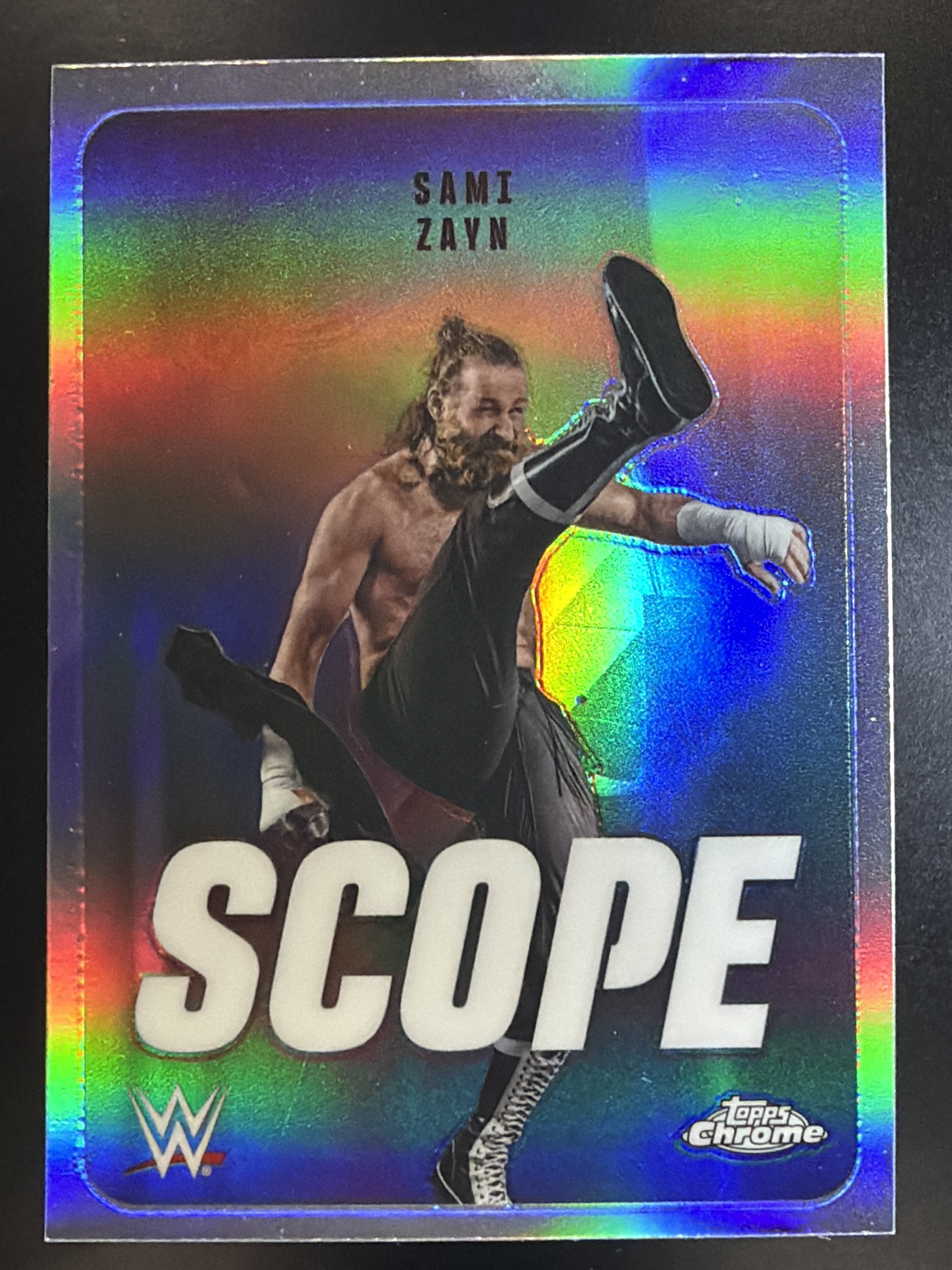 2026 Topps Chrome WWE #SCO-29 Sami Zayn Scope Refractor