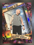 2026 Topps Chrome WWE #3:16-18 Stone Cold Steve Austin Austin Red Refractor #/5