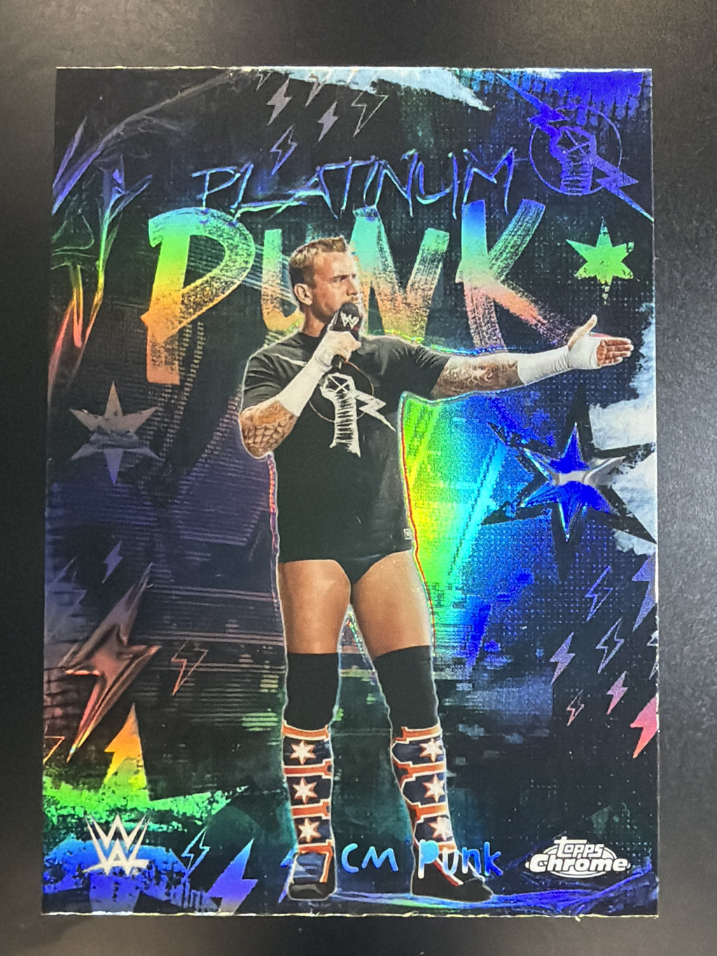 2026 Topps Chrome WWE #PLP-7 CM Punk Platinum Punk