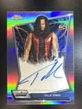 2026 Topps Chrome WWE #BBA-TAL Tala Tonga Blue Brand Autographs Refractor