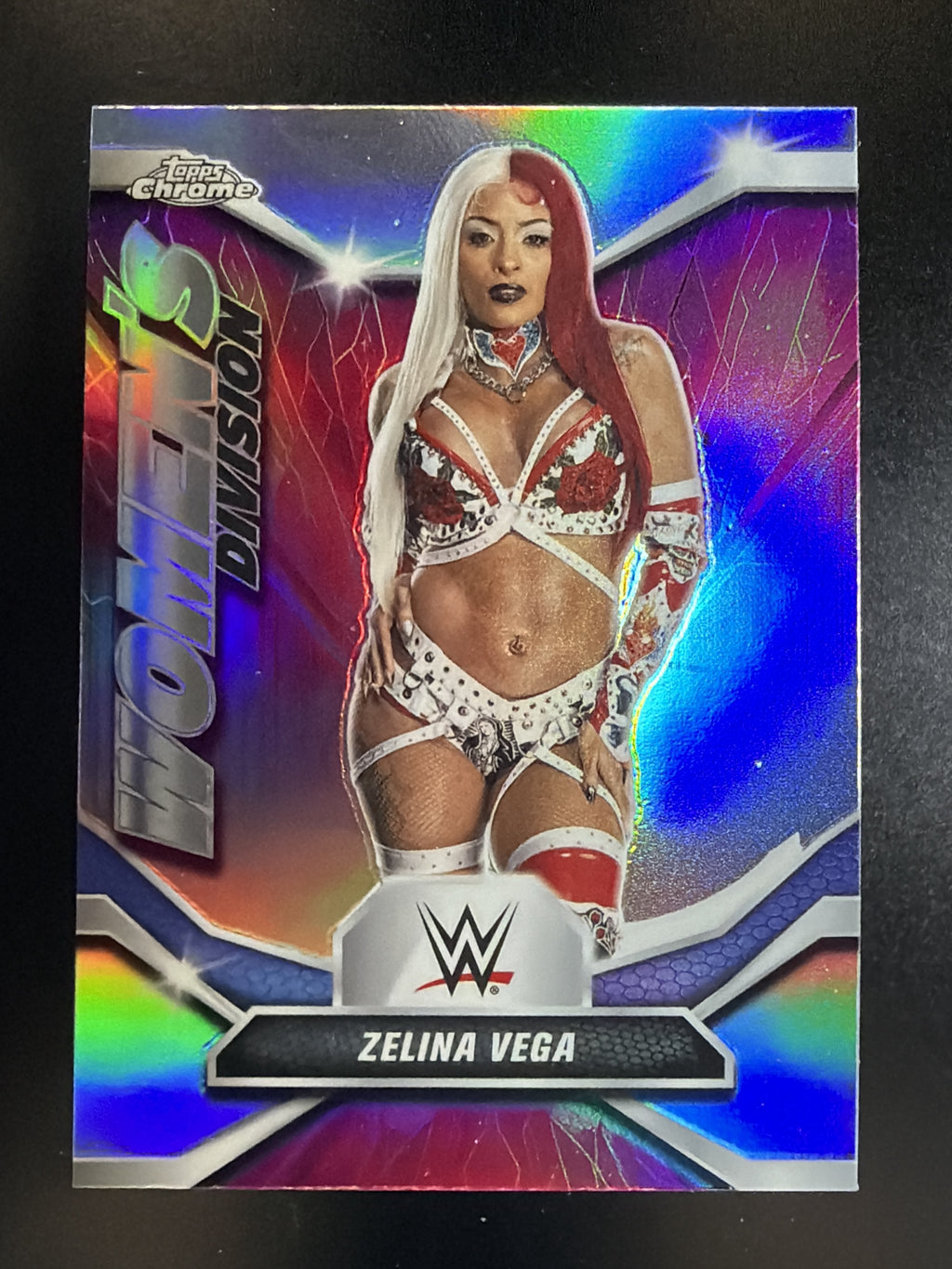 2026 Topps Chrome WWE #WDV-40 Zelina Vega Women's Division Refractor
