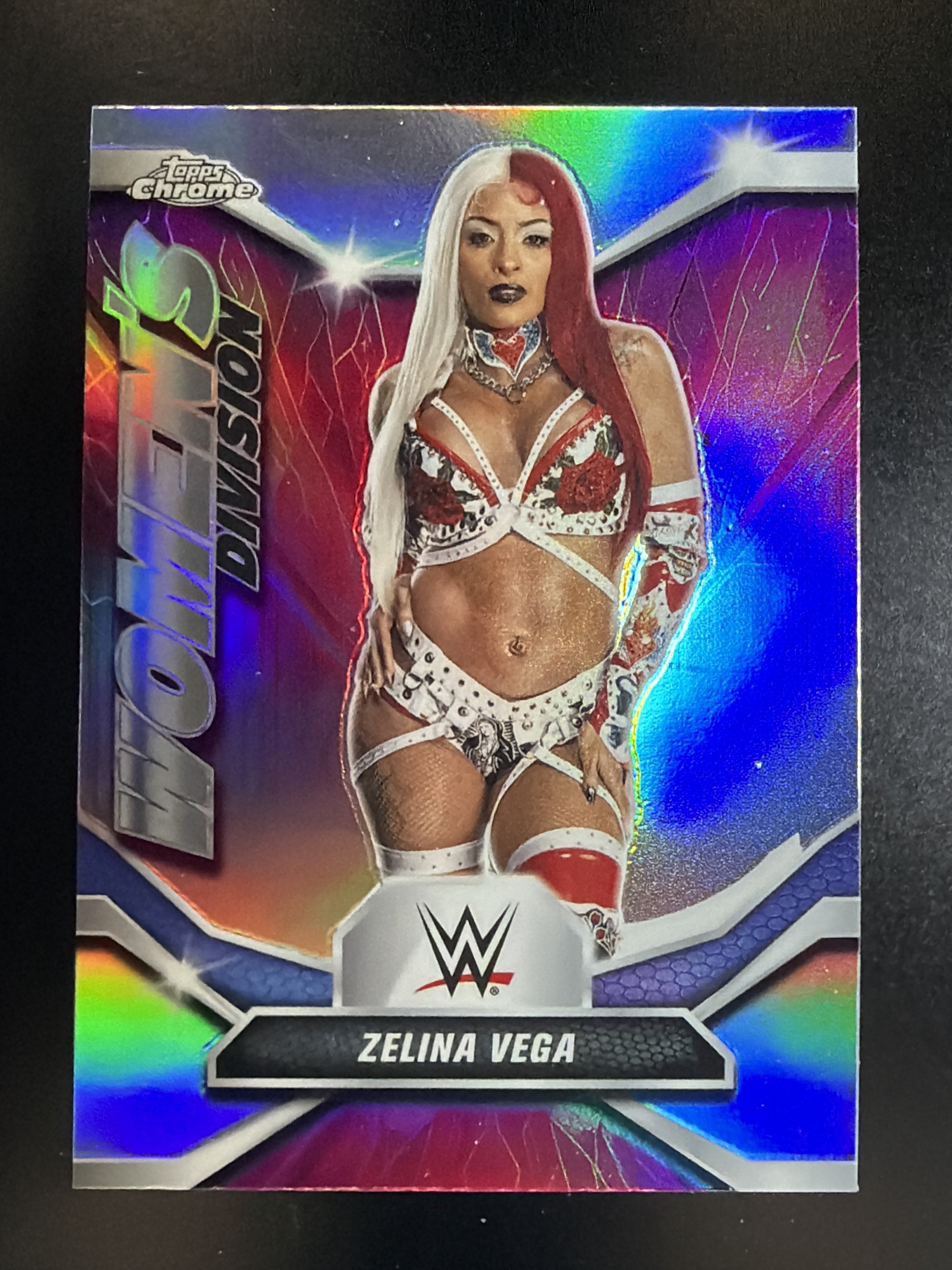 2026 Topps Chrome WWE #WDV-40 Zelina Vega Women's Division Refractor