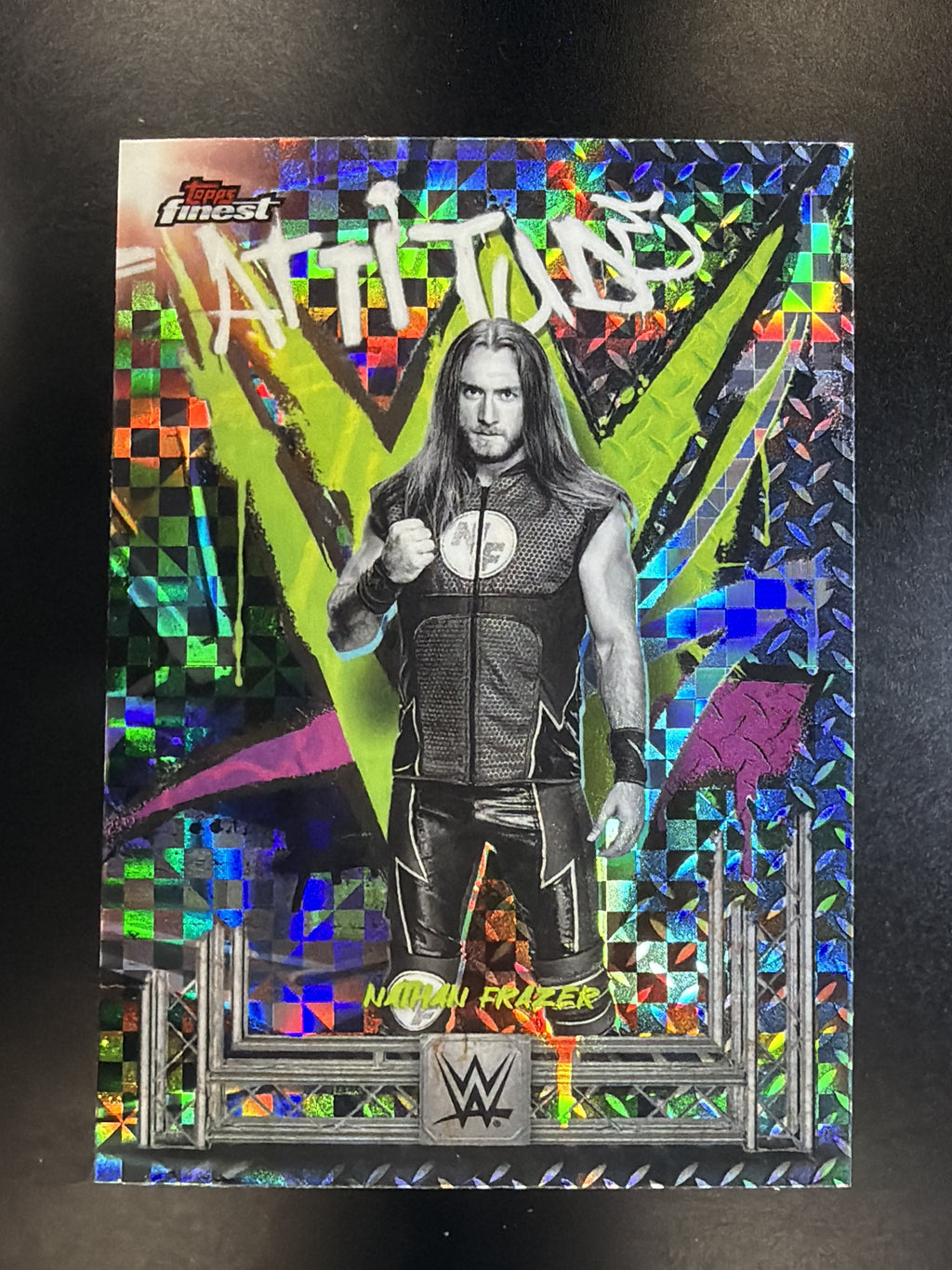 2025 Topps Finest WWE #248 Nathan Frazer Checkerboard Rare