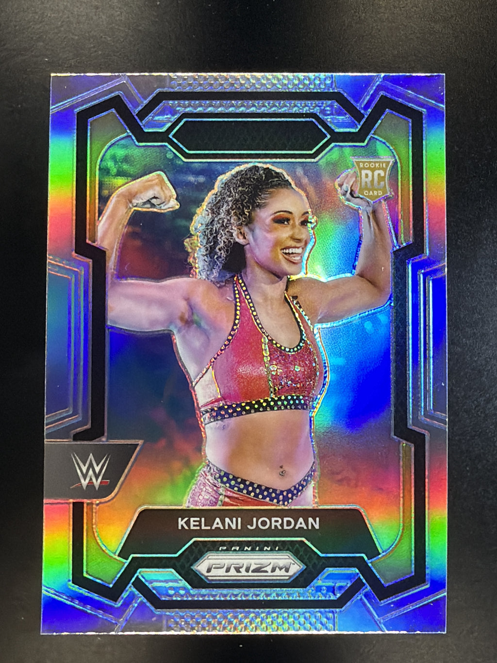 2024 Panini Prizm WWE #127 Kelani Jordan Silver Prizm
