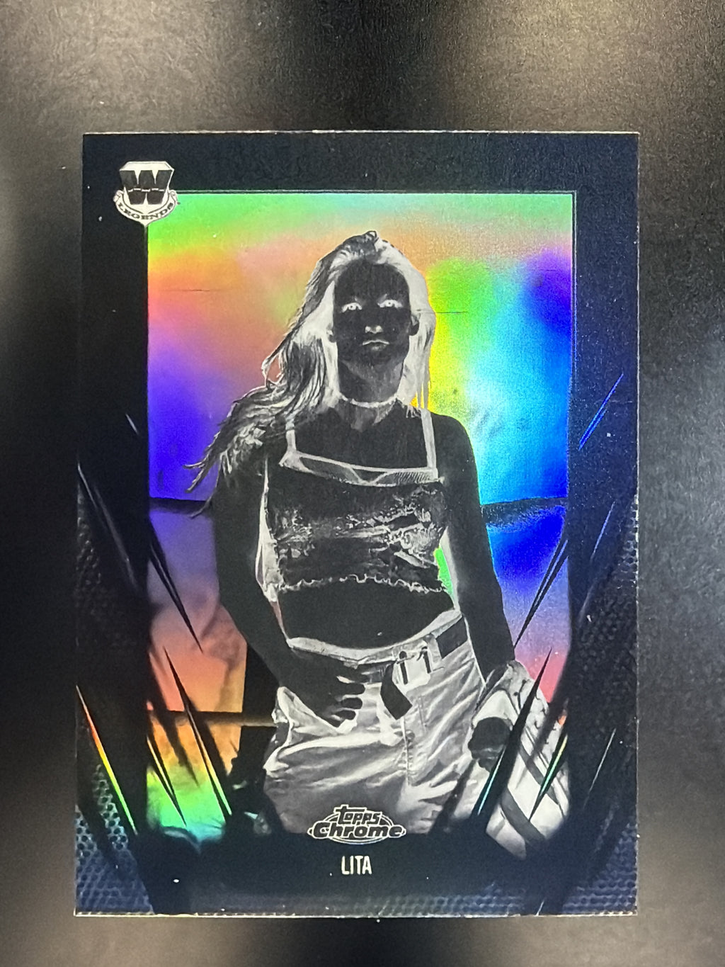 2026 Topps Chrome WWE #61 Lita Negative Refractor