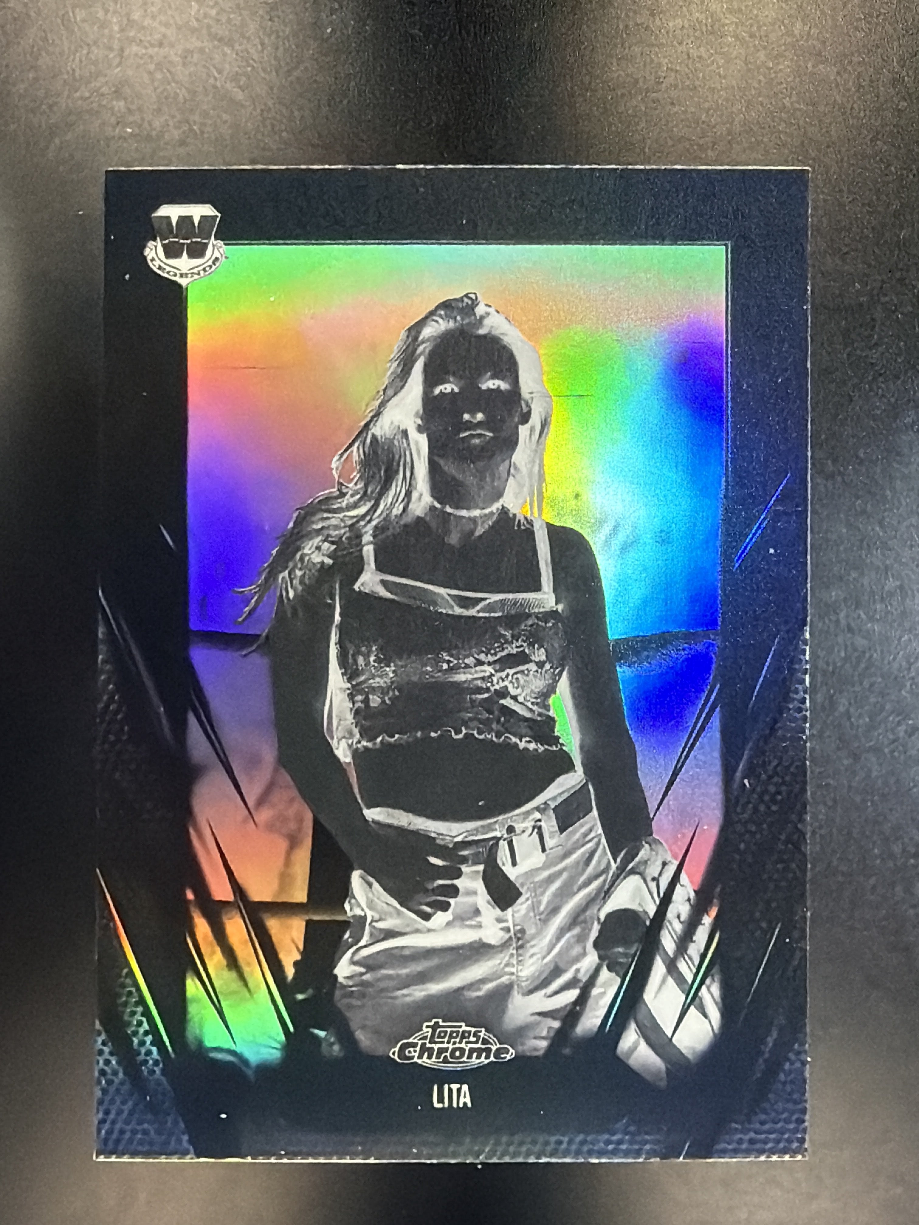 2026 Topps Chrome WWE #61 Lita Negative Refractor