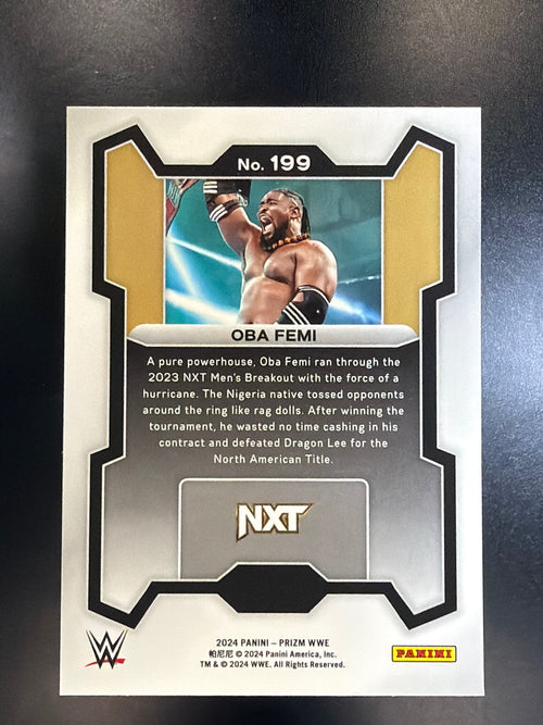 2024 Panini Prizm WWE #199 Oba Femi