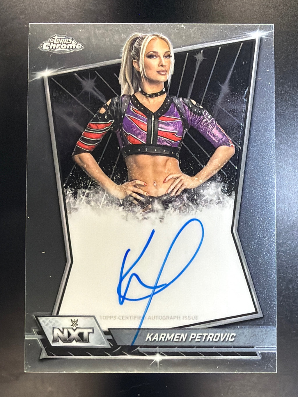 2026 Topps Chrome WWE #NXT-KAR Karmen Petrovic NXT Autographs