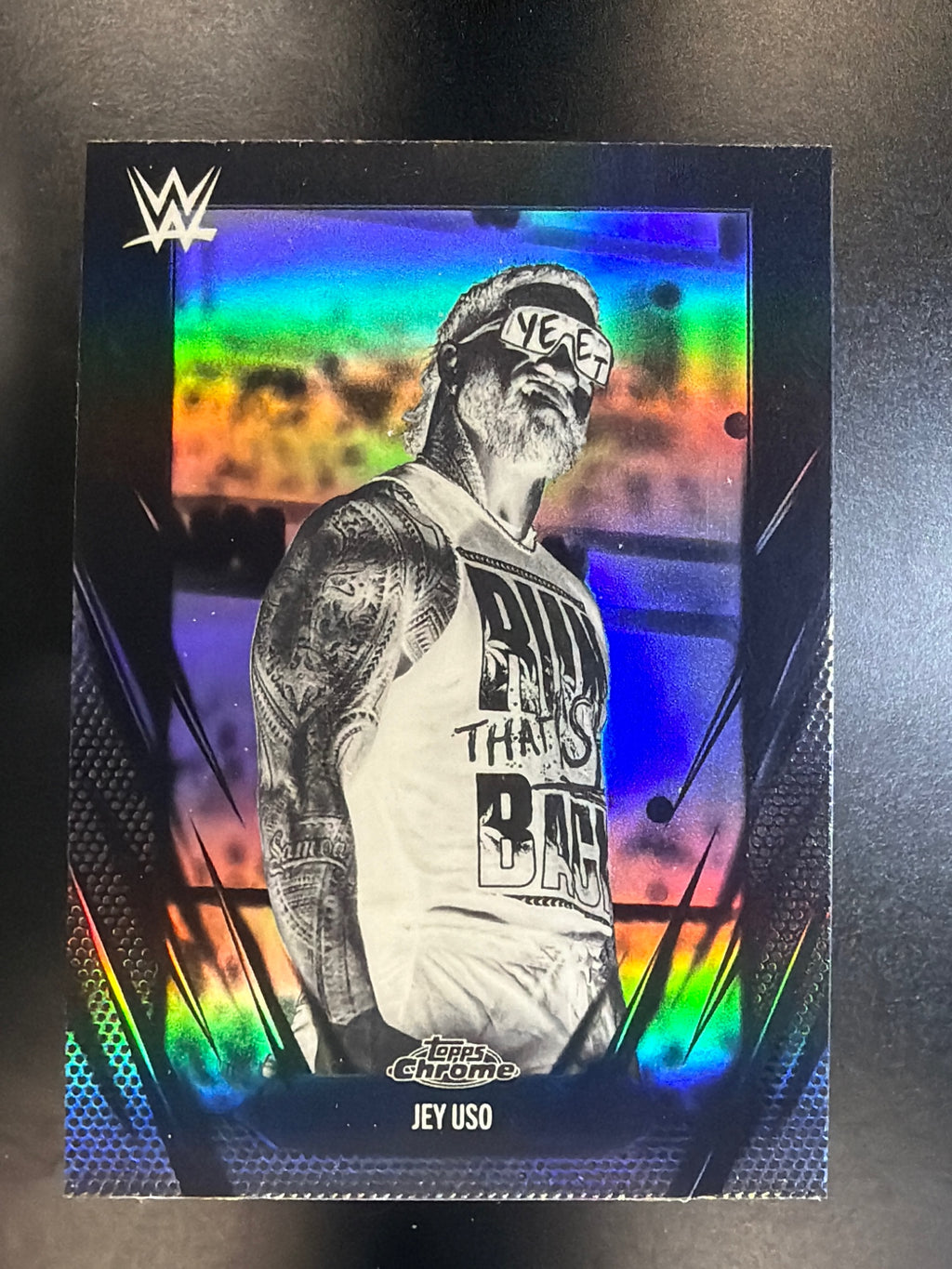 2026 Topps Chrome WWE #83 Jey Uso Negative Refractor