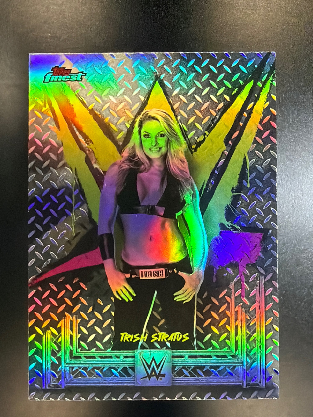 2025 Topps Finest WWE #14 Trish Stratus Refractor