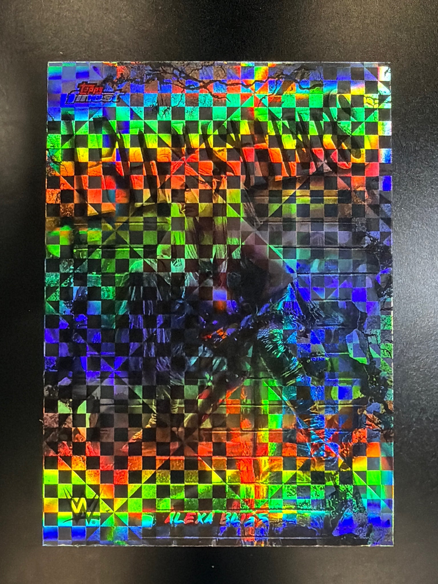 2025 Topps Finest WWE #FNS-AB Alexa Bliss Finishers Checkerboard