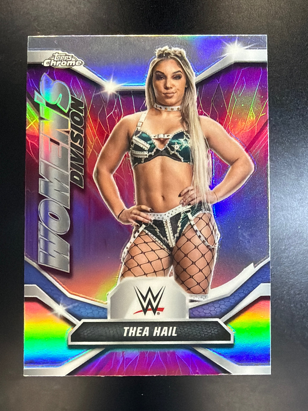 2026 Topps Chrome WWE #WDV-12 Thea Hail Women's Division Refractor