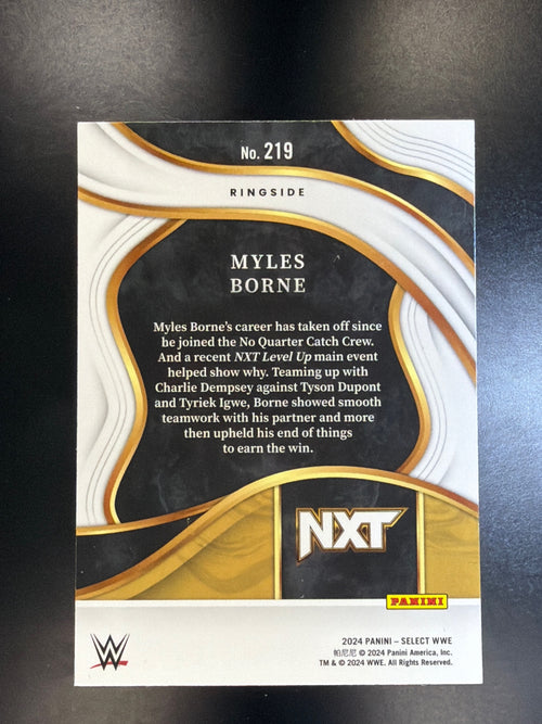 2024 Panini Select WWE #219 Myles Borne