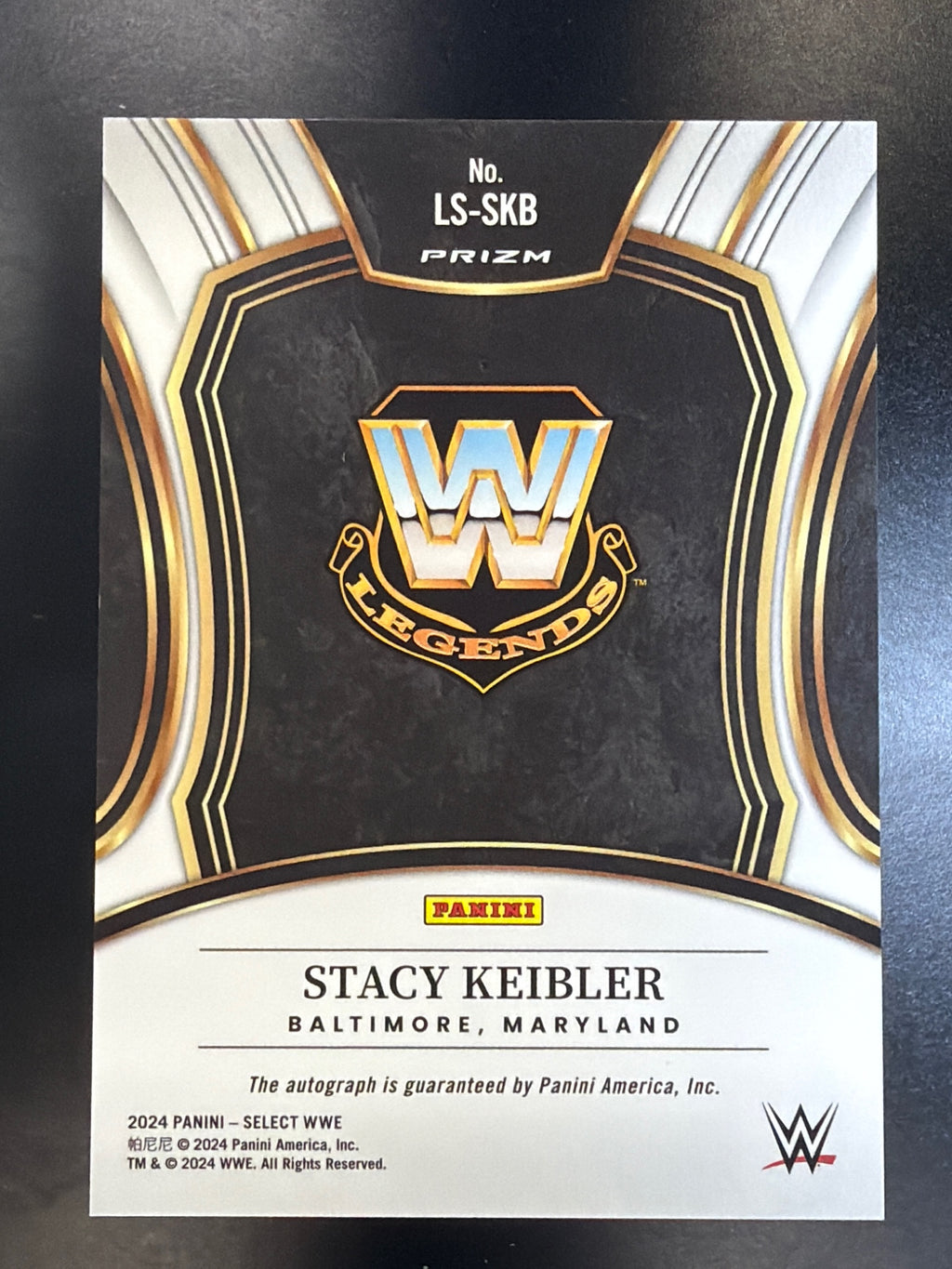 2024 Panini Select WWE #LS-SKB Stacy Keibler Legendary Signatures