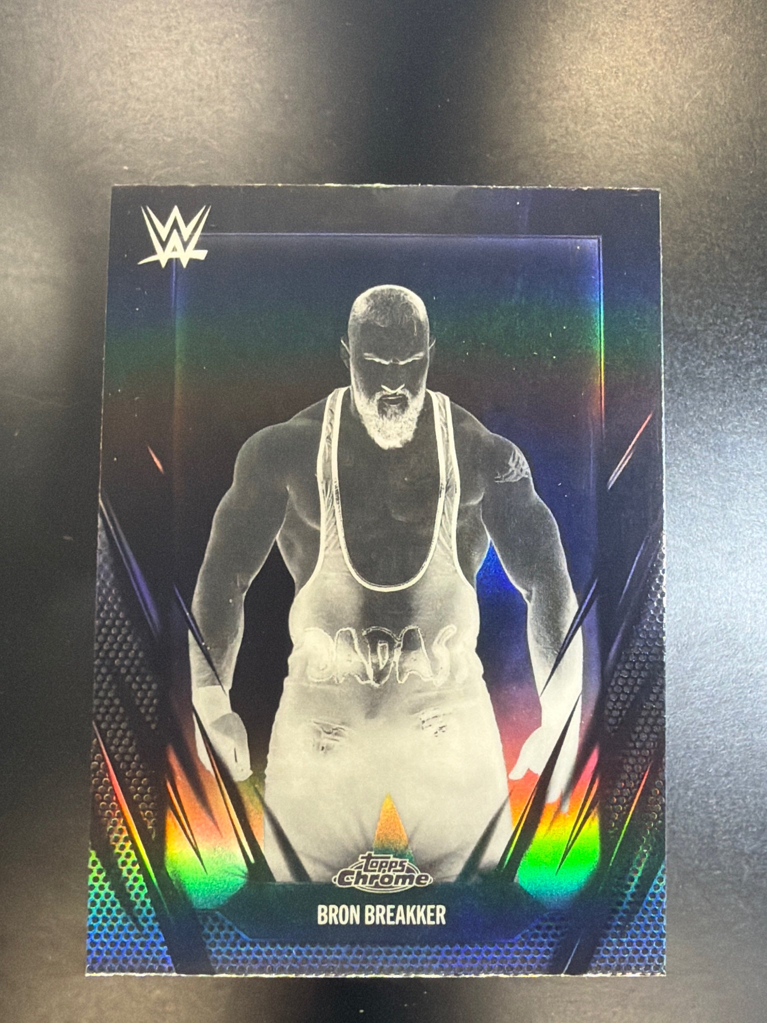 2026 Topps Chrome WWE #93 Bron Breakker Negative Refractor