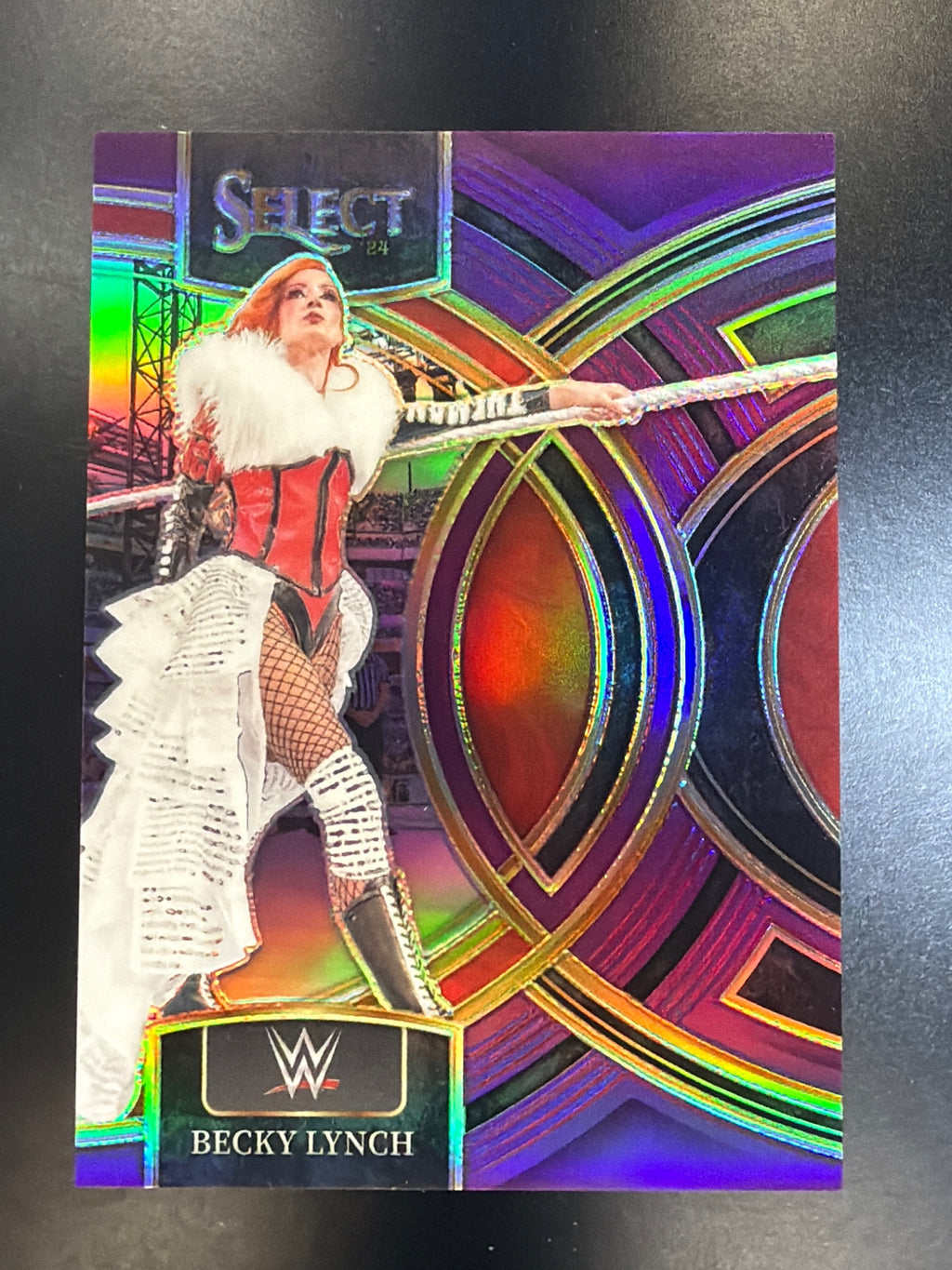 2024 Panini Select WWE #191 Becky Lynch Purple Prizms #/99