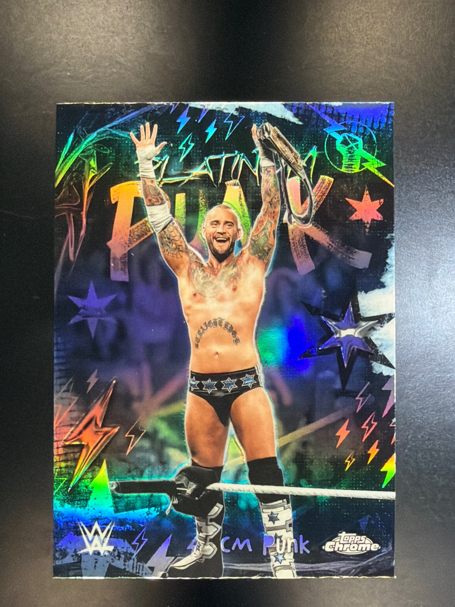 2026 Topps Chrome WWE #PLP-13 CM Punk Platinum Punk
