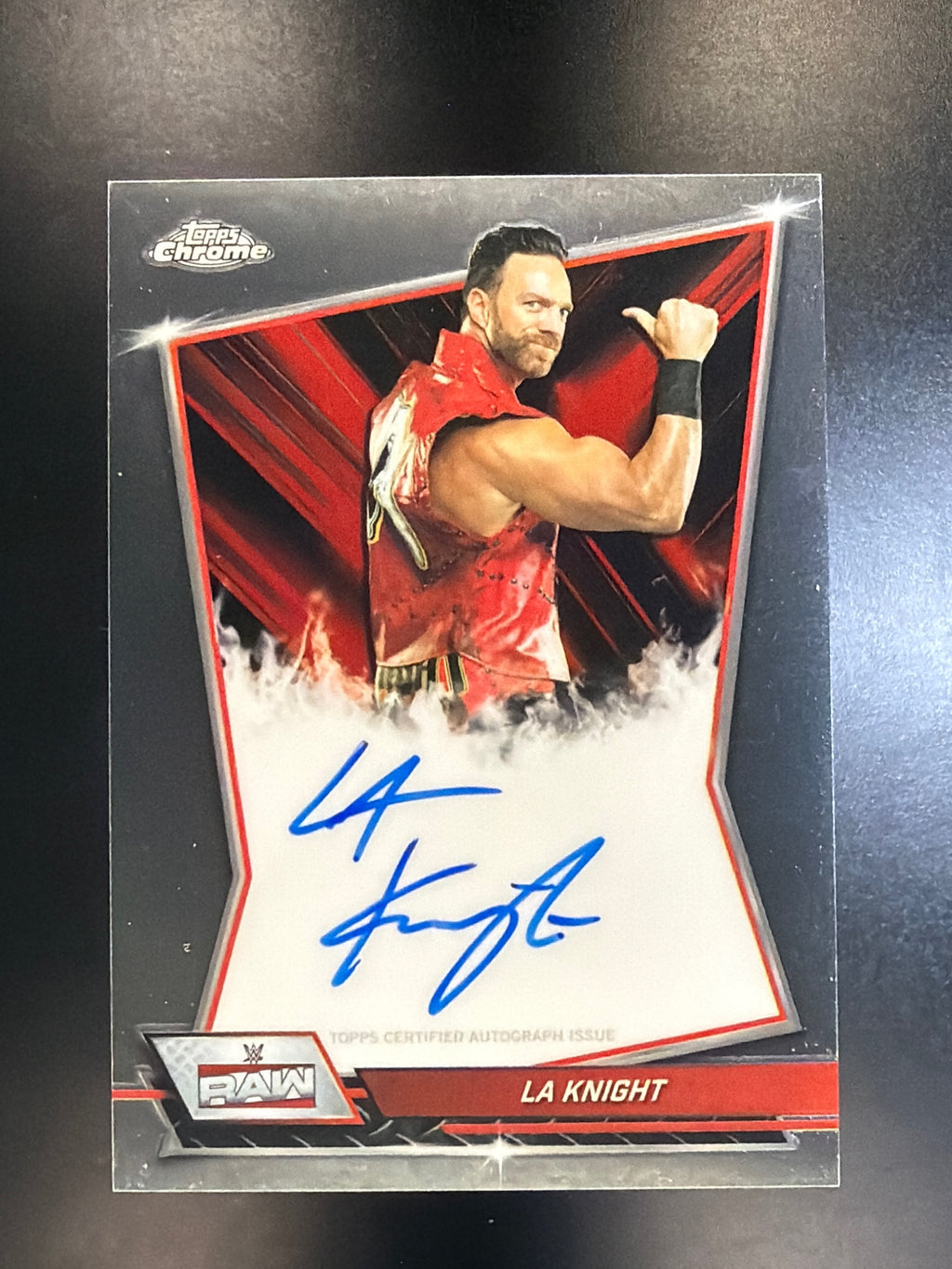 2026 Topps Chrome WWE #RBA-LAK LA Knight Red Brand Autographs