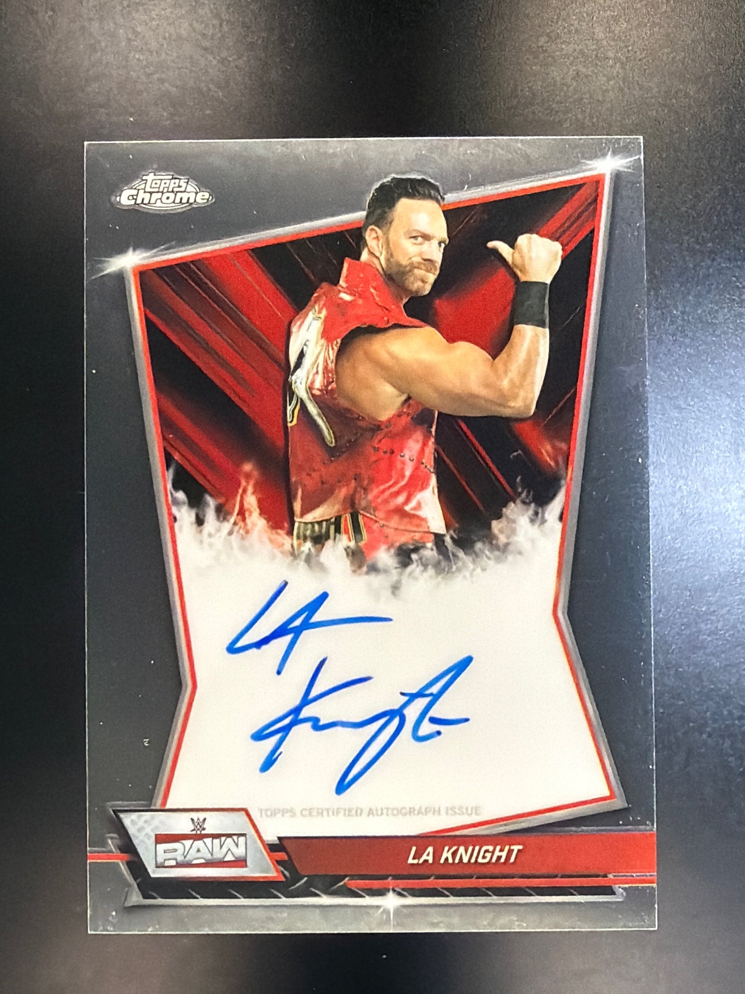 2026 Topps Chrome WWE #RBA-LAK LA Knight Red Brand Autographs