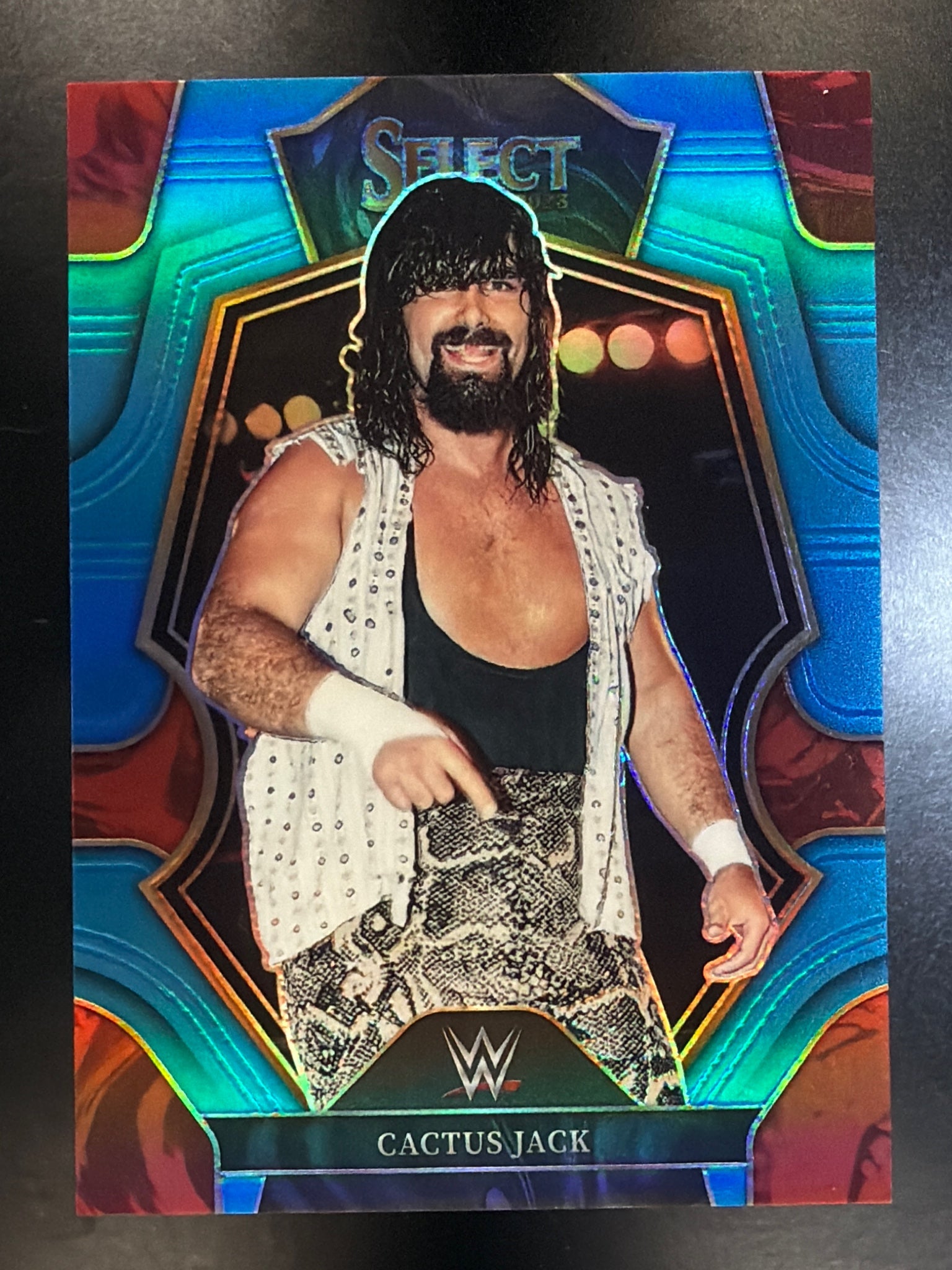 2023 Panini Select WWE #178 Cactus Jack Blue Prizms #/199