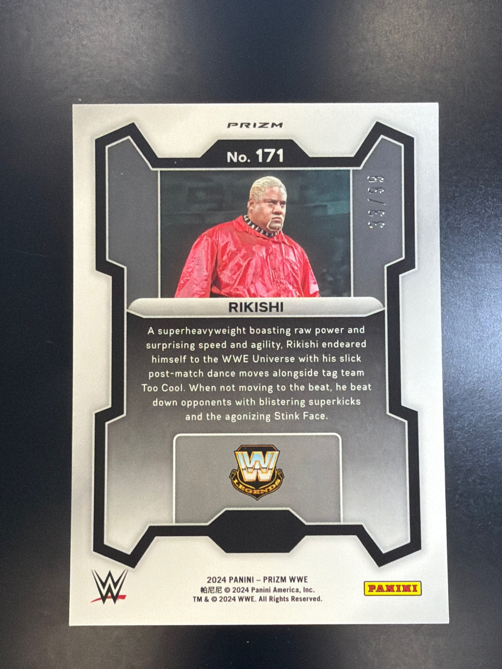 2024 Panini Prizm WWE #171 Rikishi Orange Prizms #/99