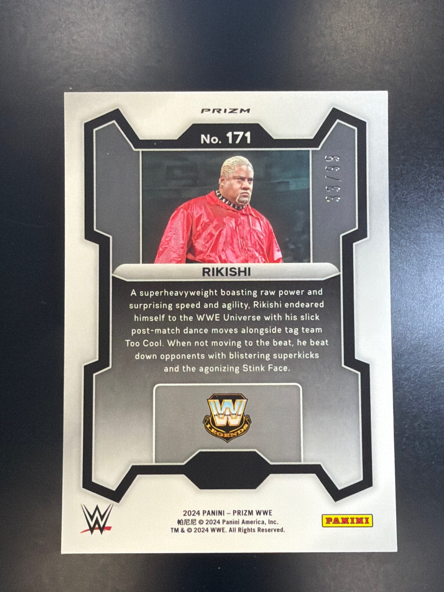 2024 Panini Prizm WWE #171 Rikishi Orange Prizms #/99