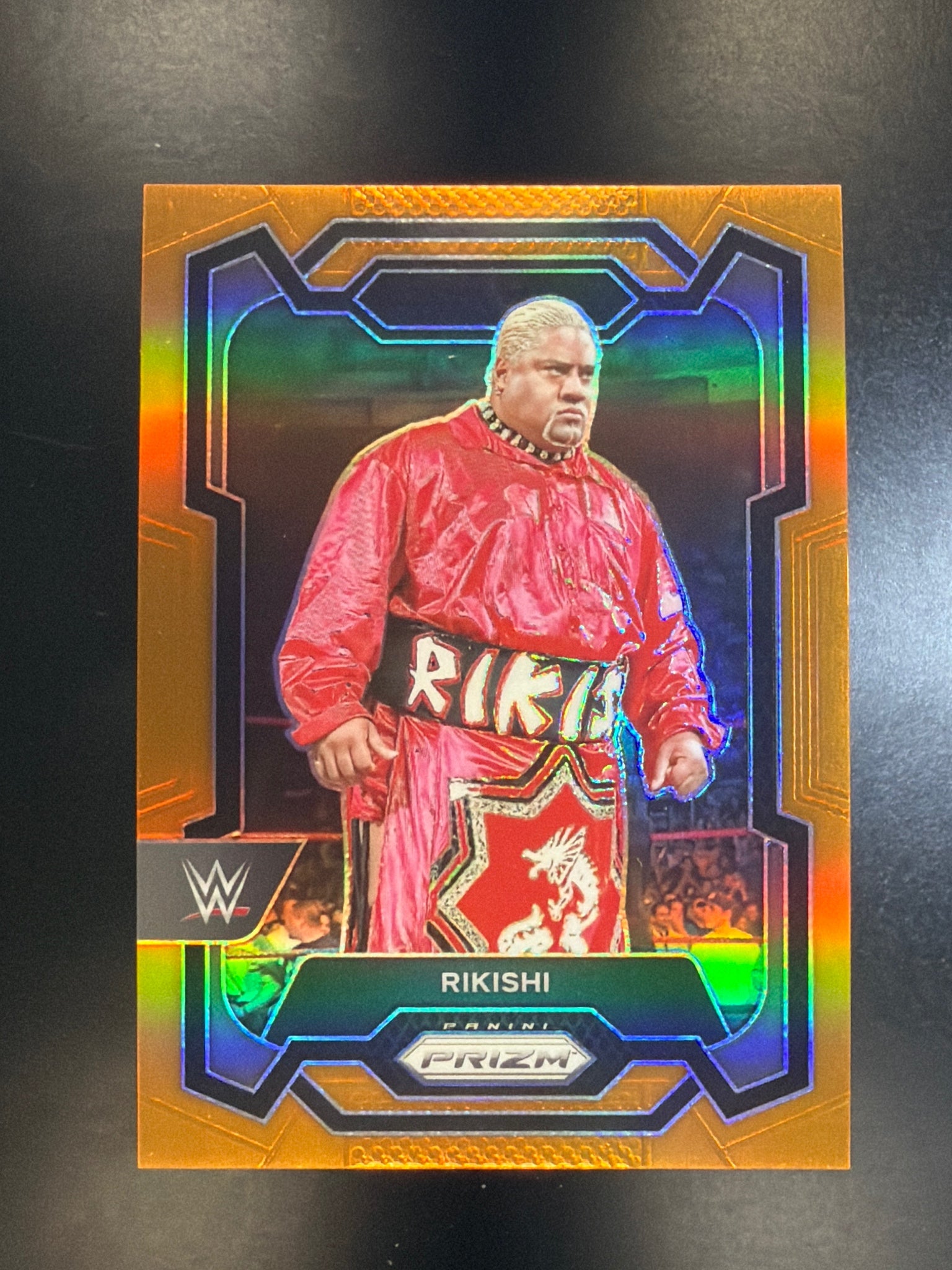2024 Panini Prizm WWE #171 Rikishi Orange Prizms #/99