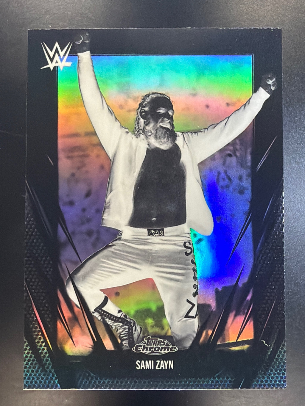 2026 Topps Chrome WWE #67 Sami Zayn Negative Refractor