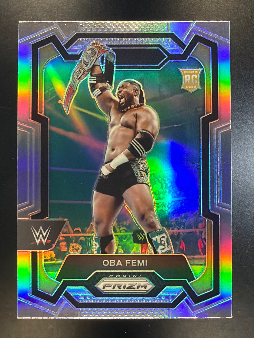 2024 Panini Prizm WWE #199 Oba Femi Silver Prizms