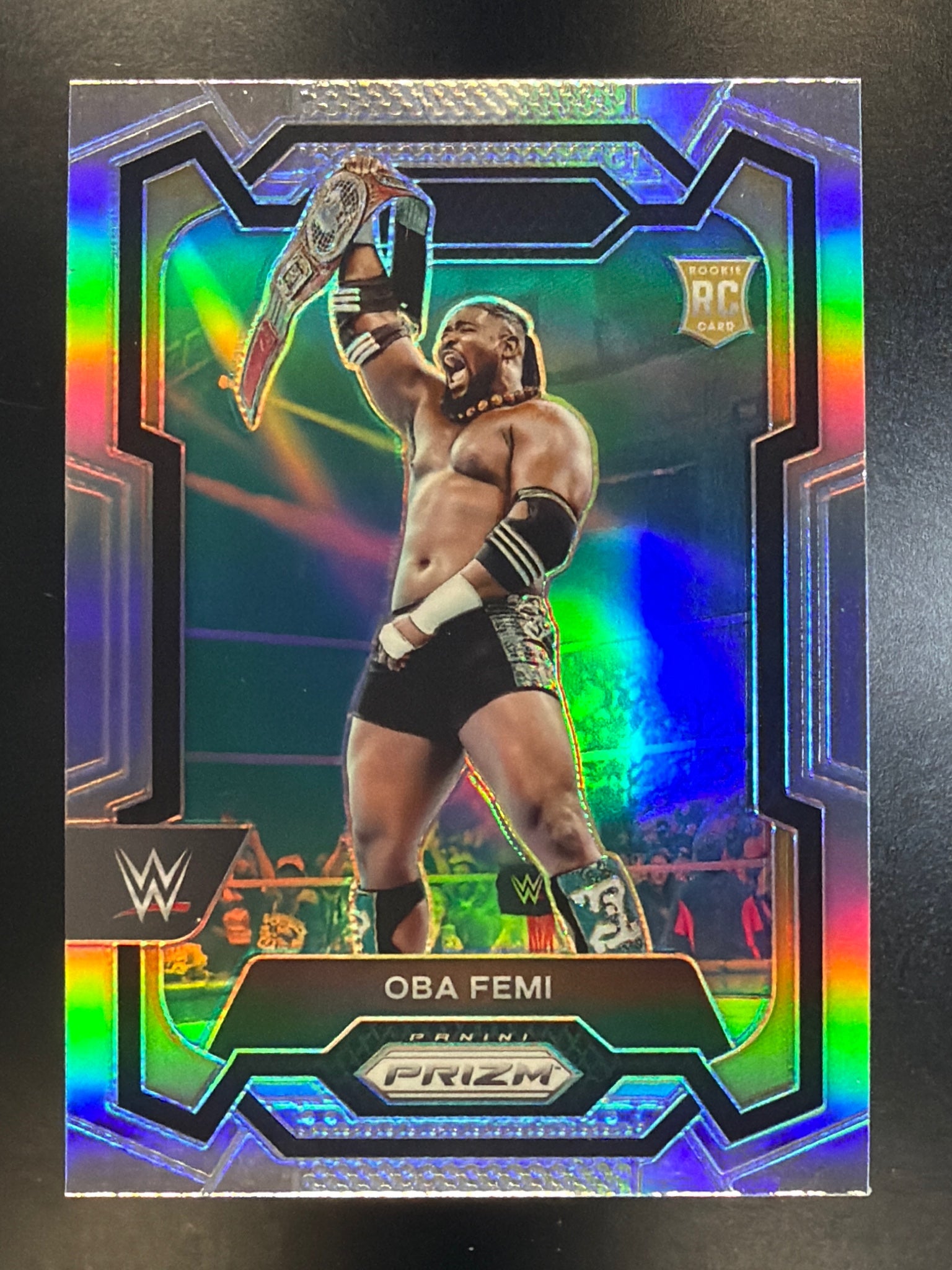 2024 Panini Prizm WWE #199 Oba Femi Silver Prizms