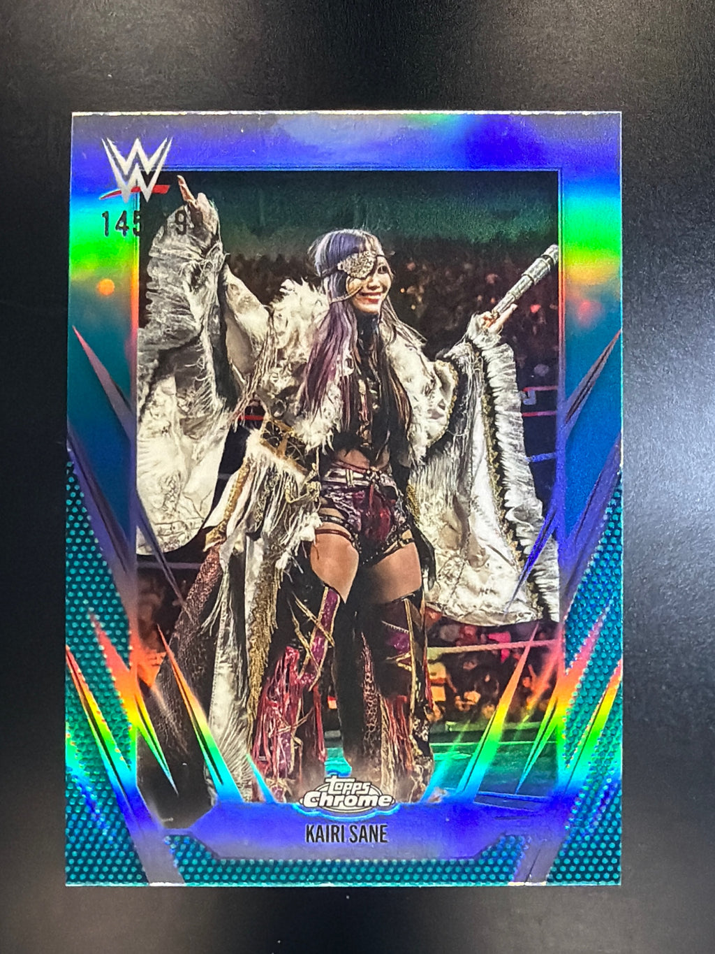 2026 Topps Chrome WWE #174 Kairi Sane Aqua Refractor #/199