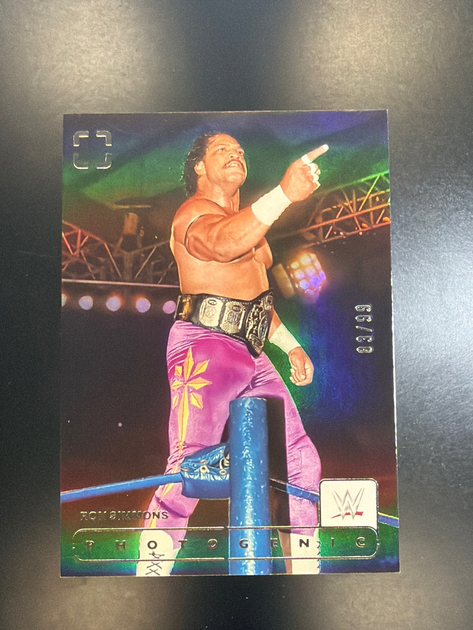 2024 Panini Photogenic WWE #177 Ron Simmons Silver #/99