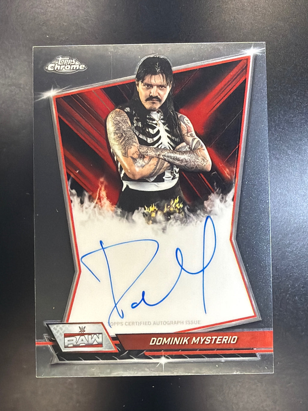 2026 Topps Chrome WWE #RBA-DOM Dominik Mysterio Red Brand Autographs
