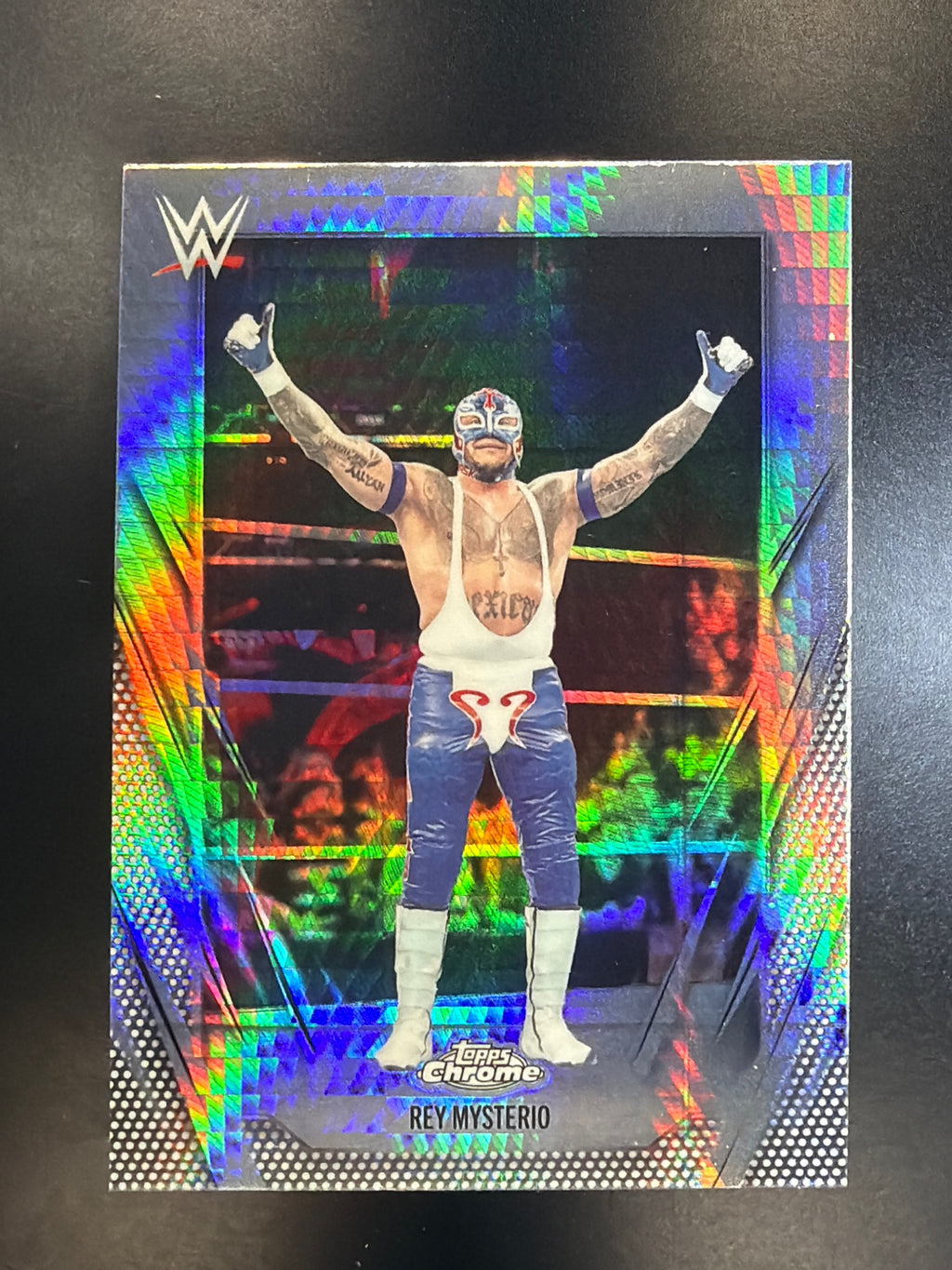 2026 Topps Chrome WWE #97 Rey Mysterio Prism Refractor