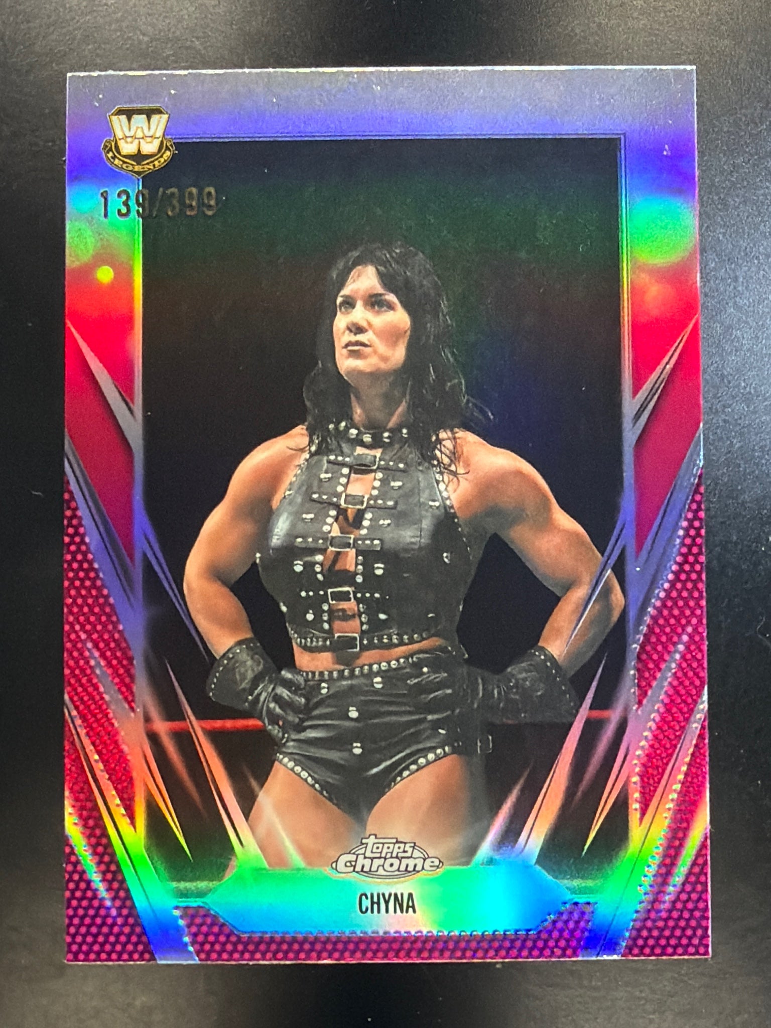2026 Topps Chrome WWE #85 Chyna Magenta Refractor #/399