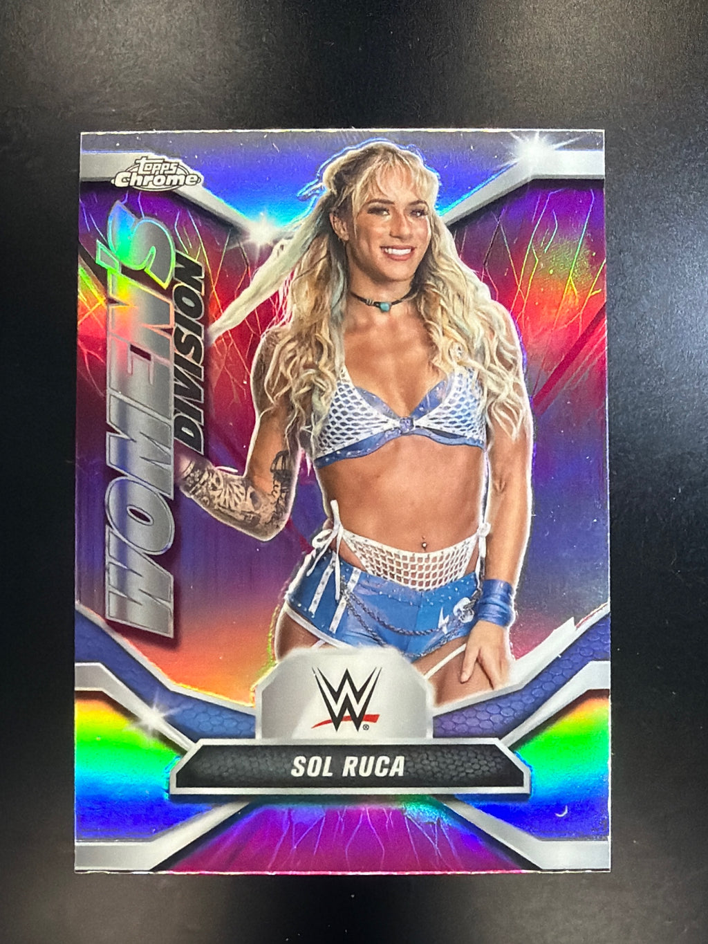 2026 Topps Chrome WWE #WDV-11 Sol Ruca Women's Division Refractor