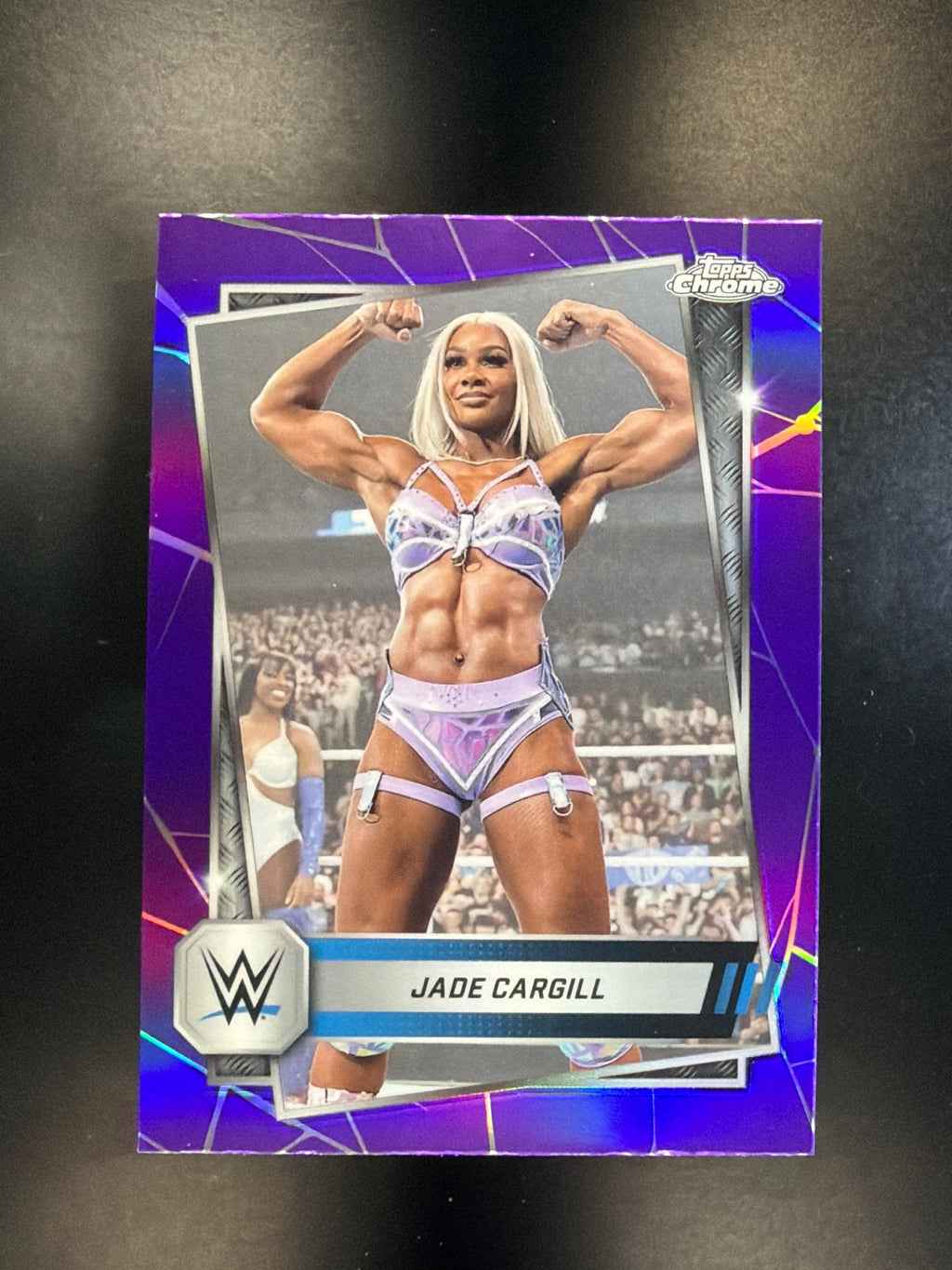 2025 Topps Chrome WWE #25 Jade Cargill Purple Refractor
