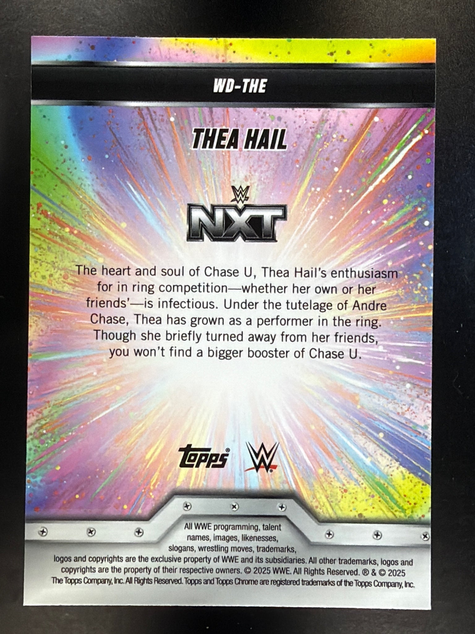 2025 Topps Chrome WWE #WD-THE Thea Hail Women's Division
