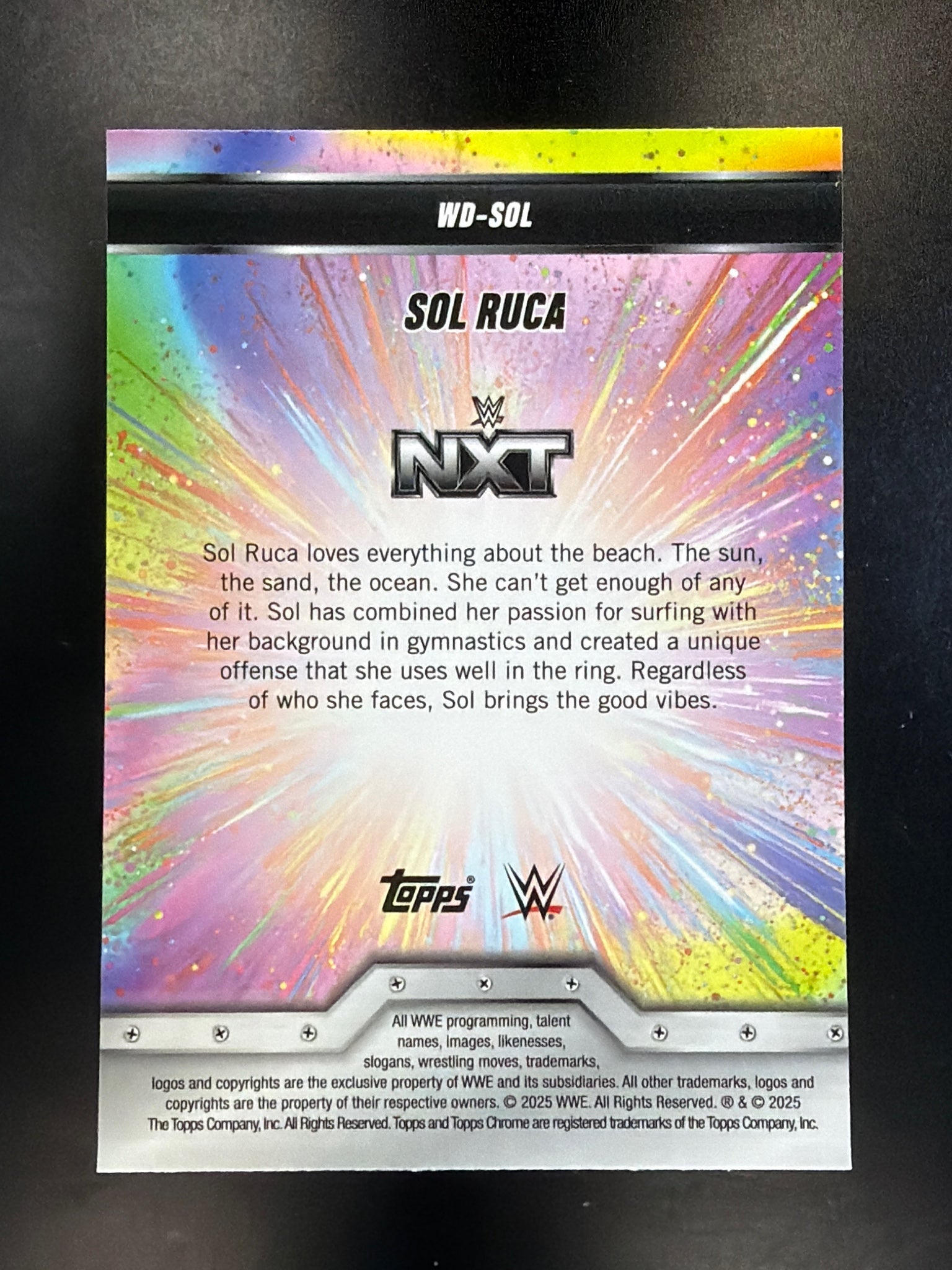 2025 Topps Chrome WWE #WD-SOL Sol Ruca Women's Division