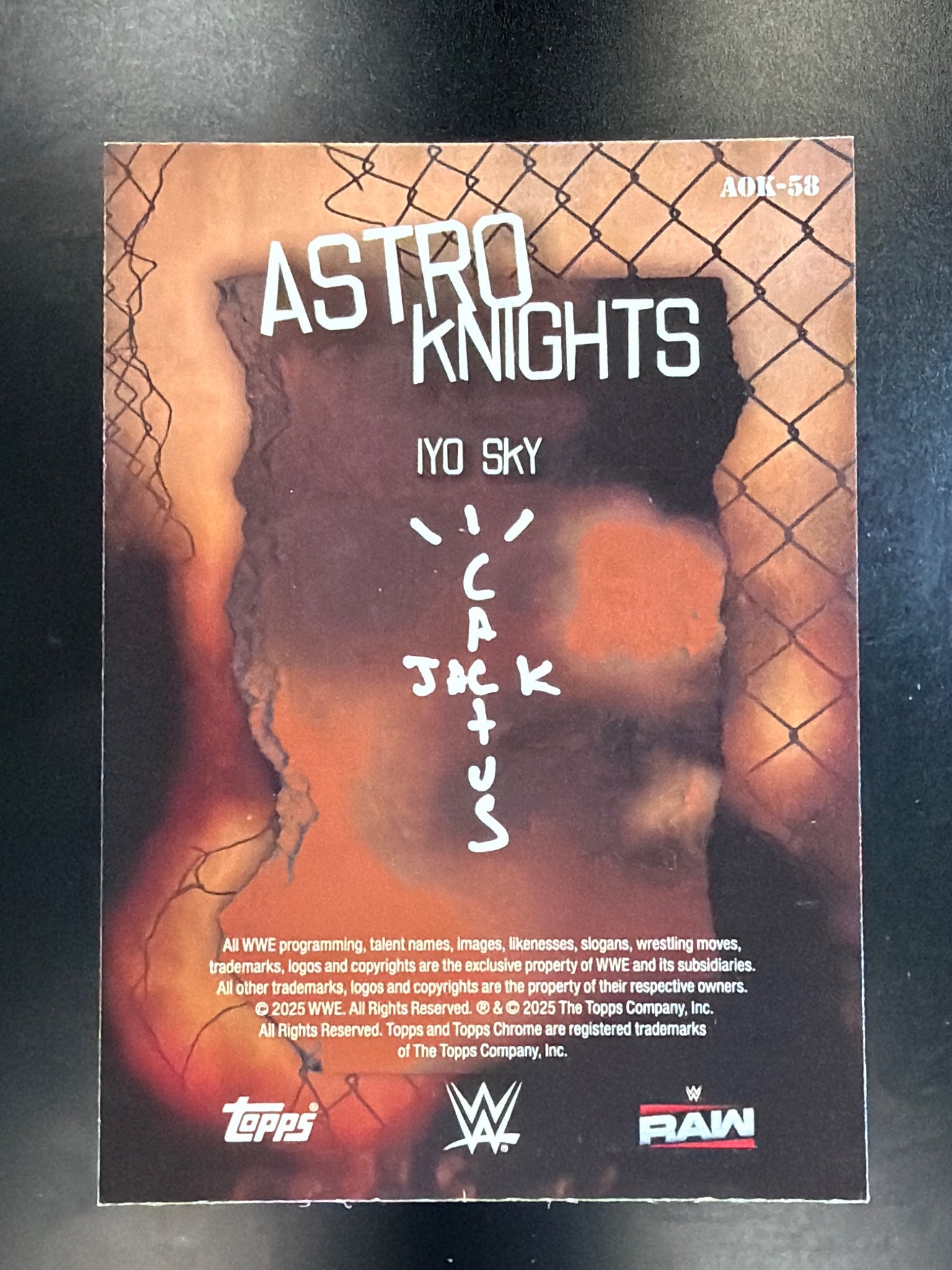 2025 Topps Chrome WWE x Cactus Jack #AOK-58 IYO SKY Astroknights