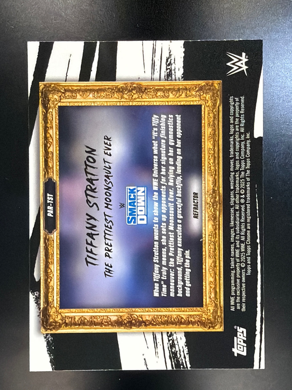 2025 Topps Chrome WWE #PAR-TST Tiffany Stratton Paradigm Refractor